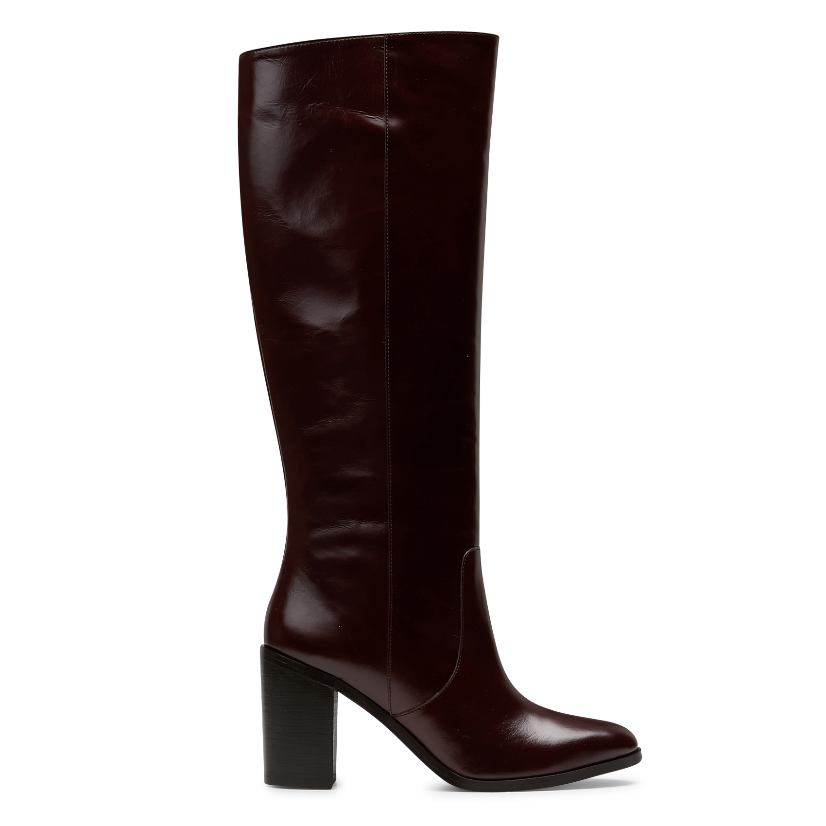 Bottes en cuir MAISON 123 Marron