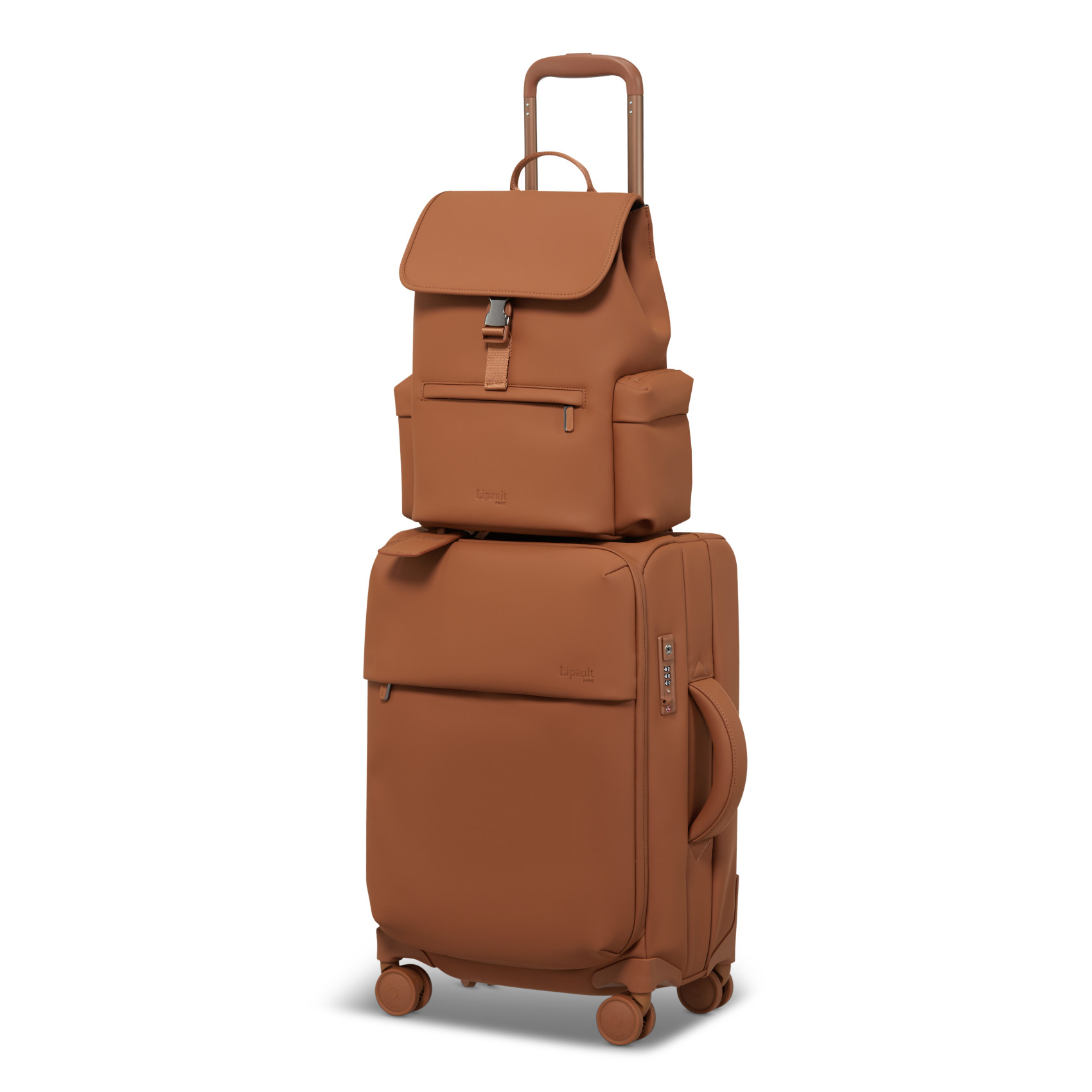 Lost in Berlin small size mini cargo backpack LIPAULT Brown