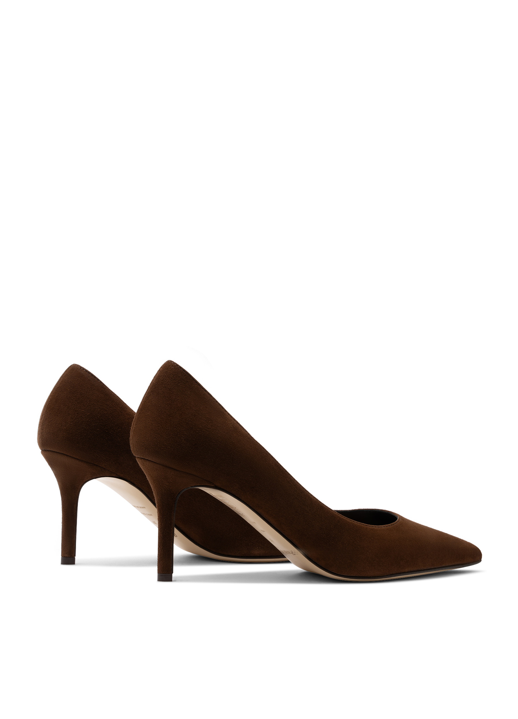 Goat leather cognac pumps PARALLELE PARIS Brown