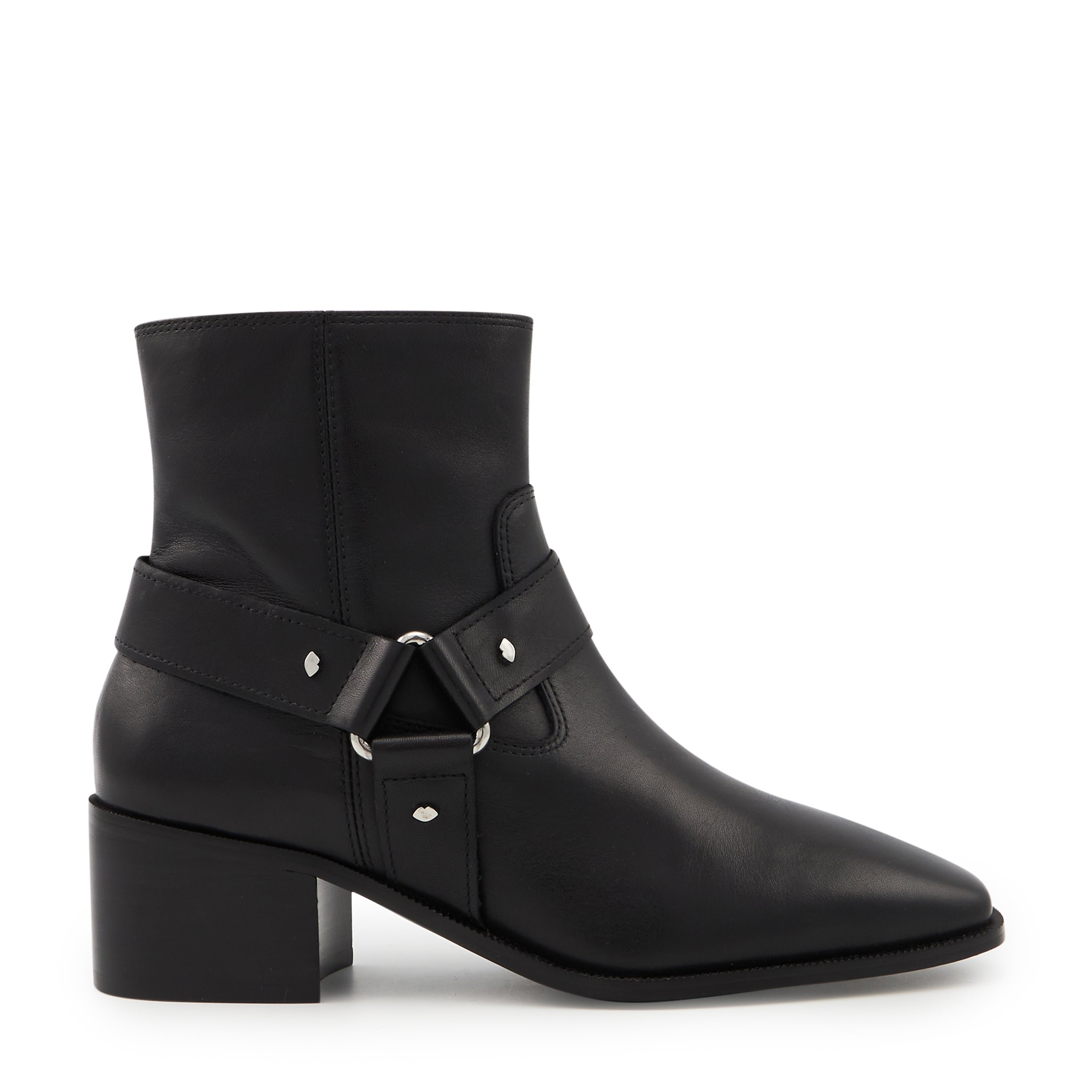 Luna smooth leather BONS BAISERS PARIS Black