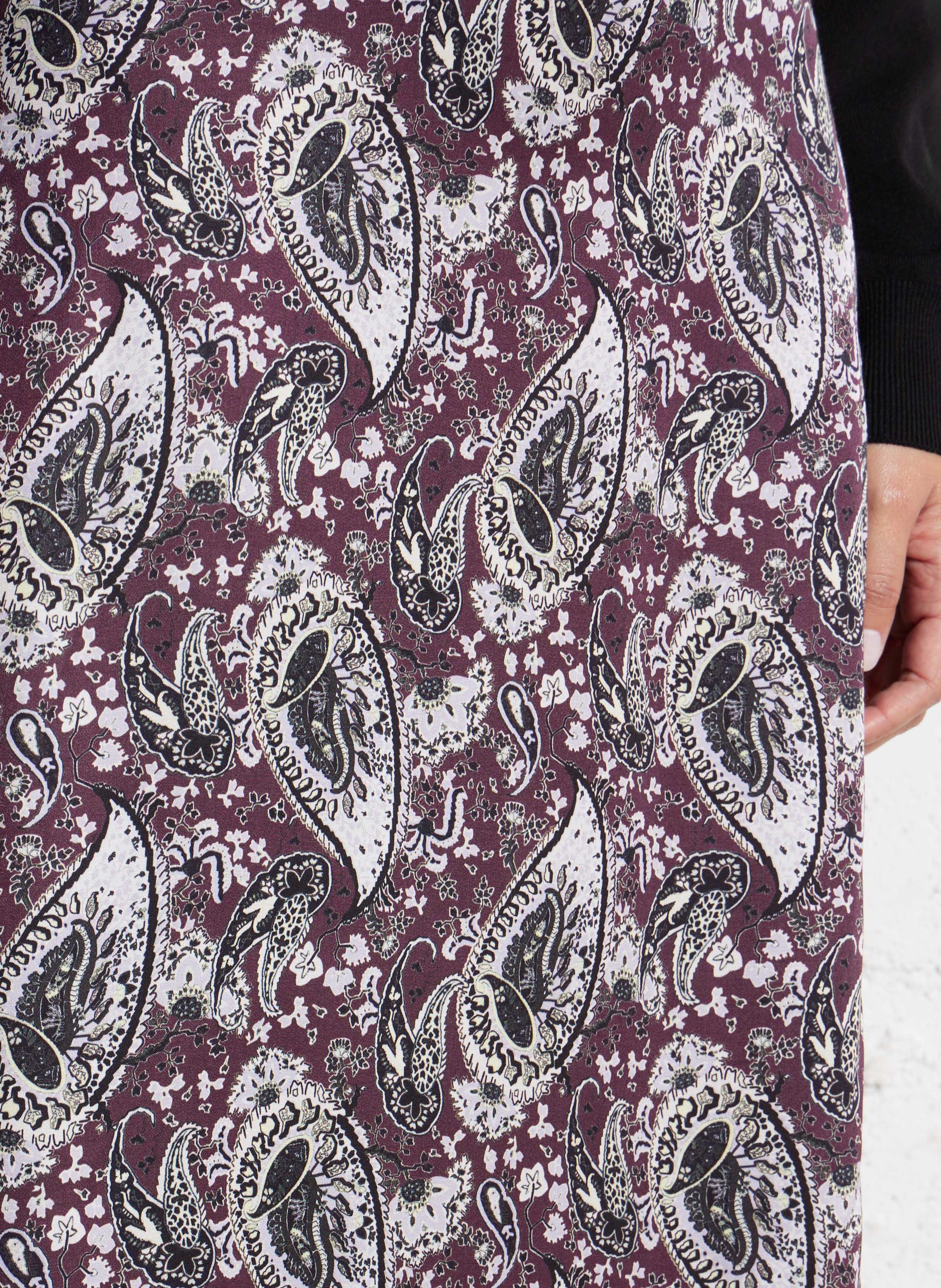 Halflange jurk met print IKKS Violet