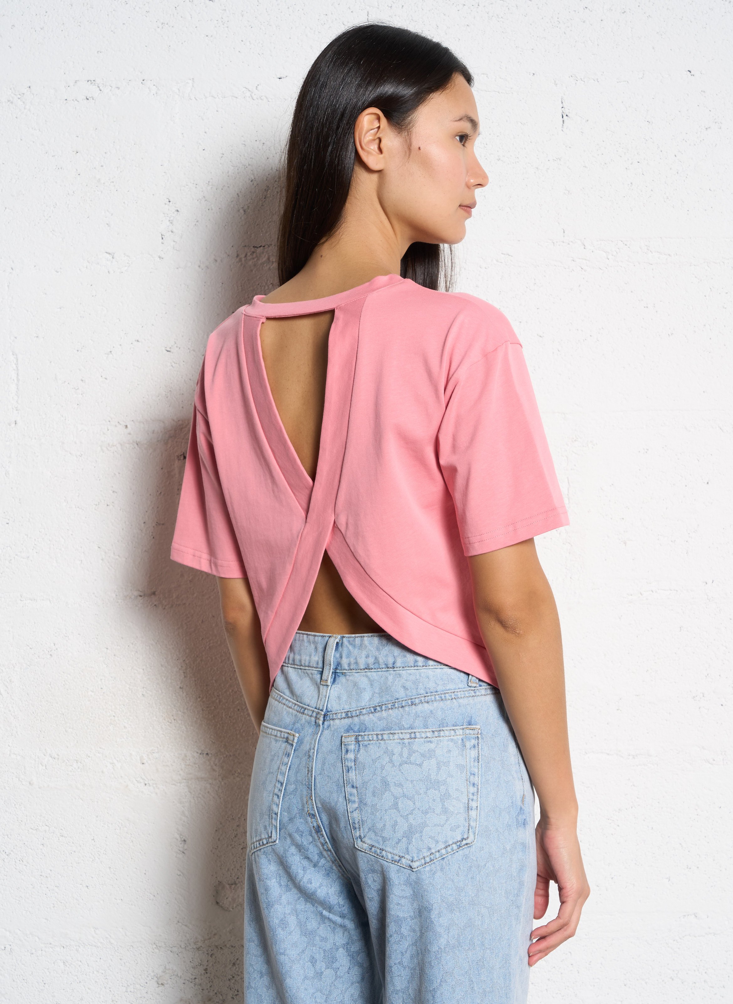 Bio-Baumwoll-Top SUNCOO Rosa