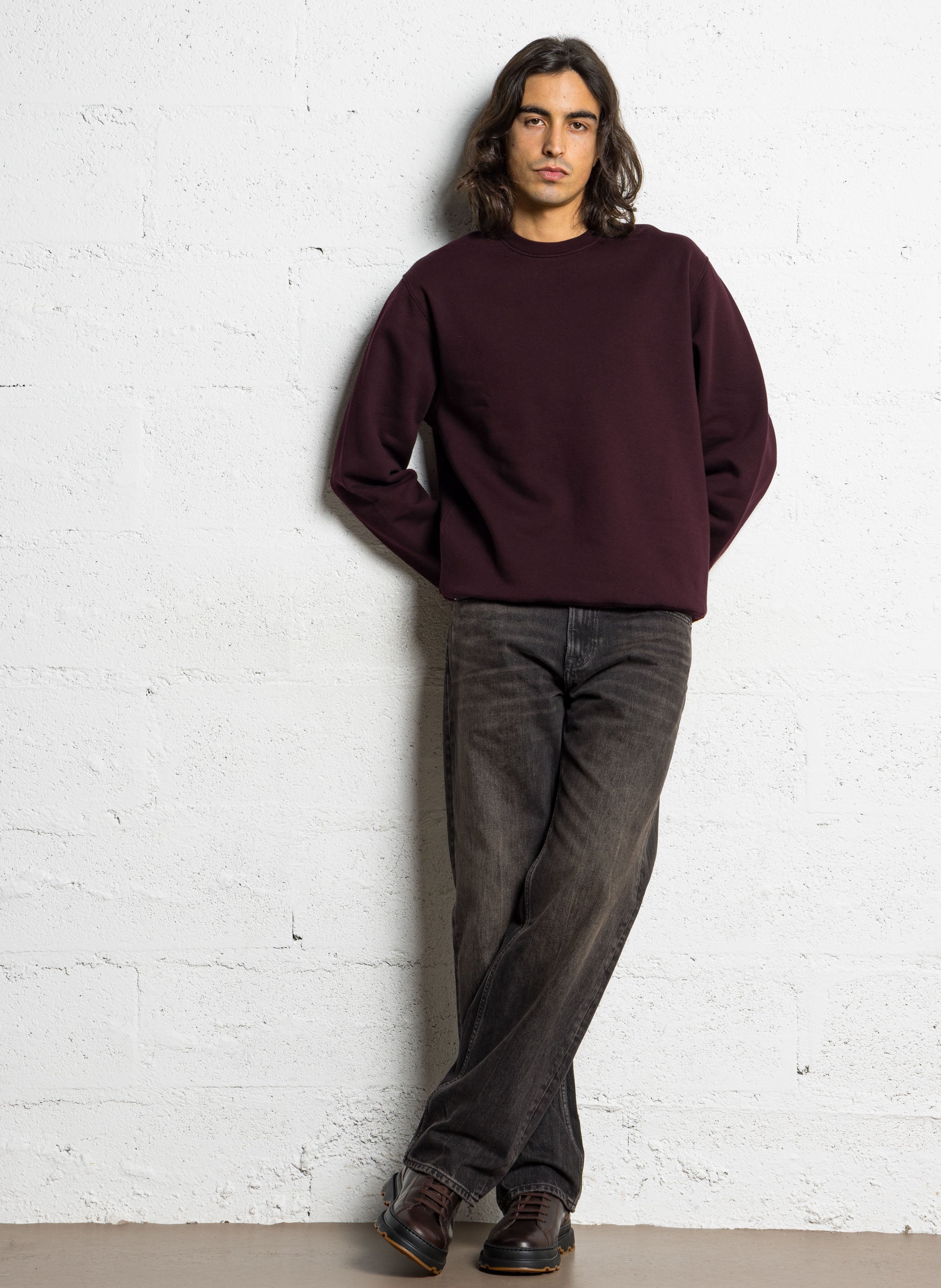 Rundhals-Sweatshirt aus Bio-Baumwolle, Regular Fit COLORFUL STANDARD Rot