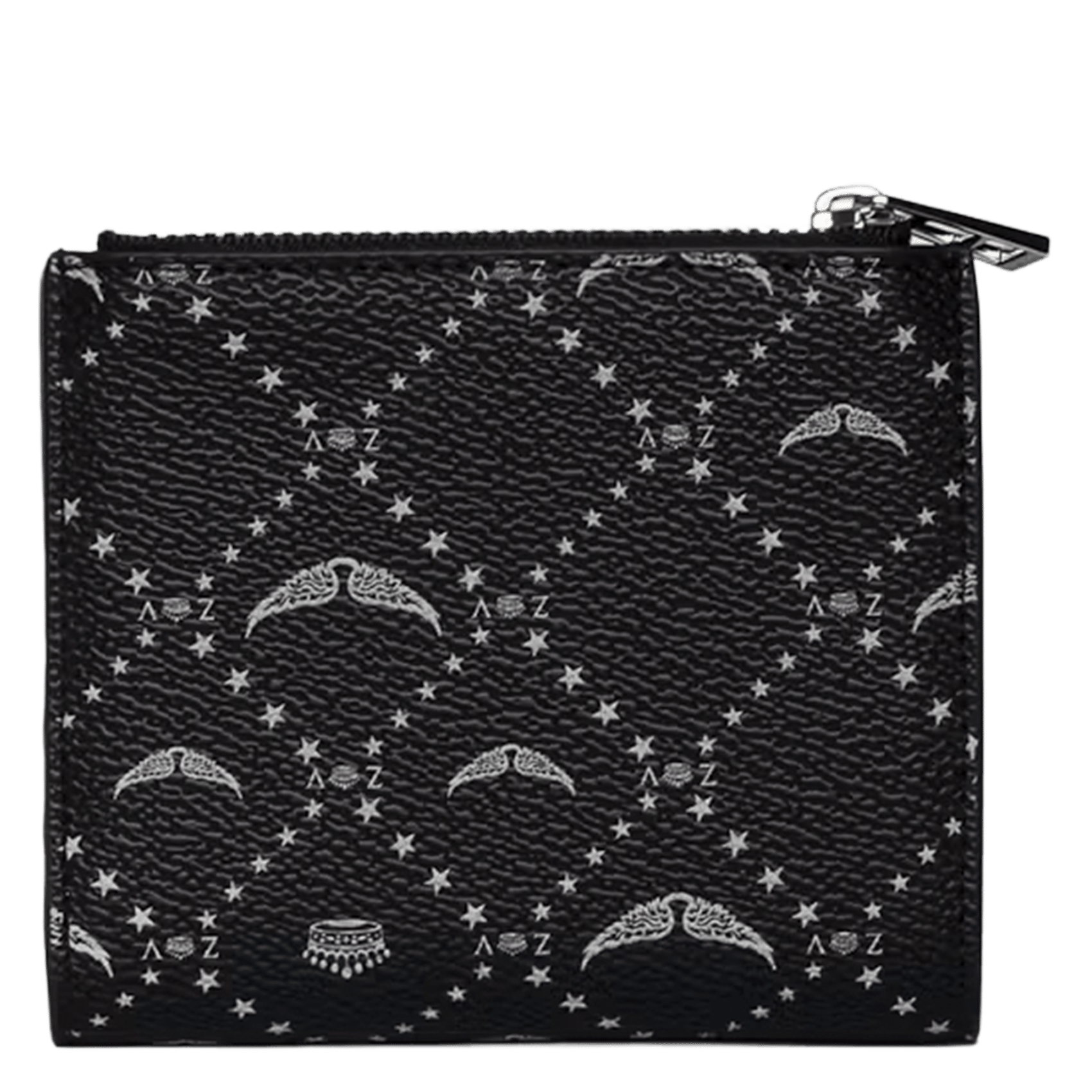 Portefeuille imprimé zippé ZADIG&VOLTAIRE Black