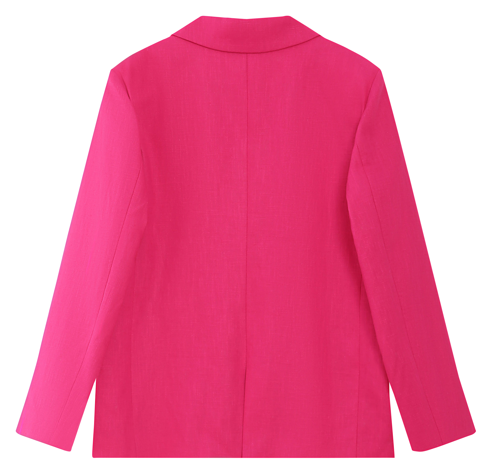 Tailored oversized blazer in blended linen GRACE ET MILA Pink