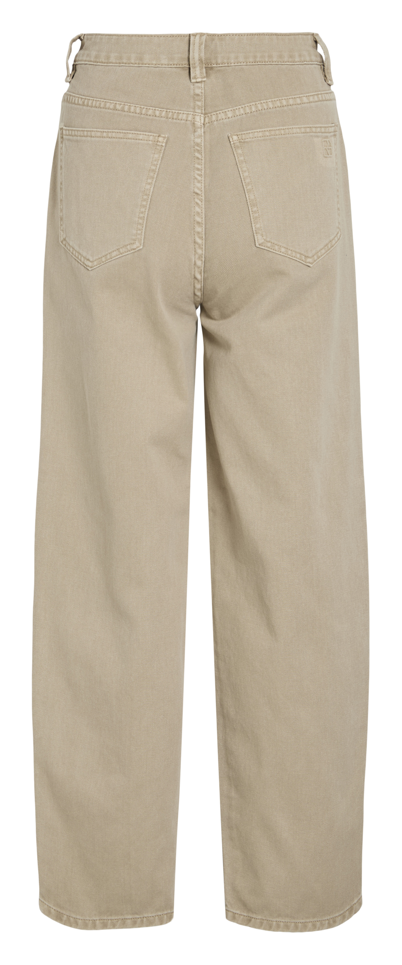 Jean large en coton et coton recyclé ROUGE EDIT Beige