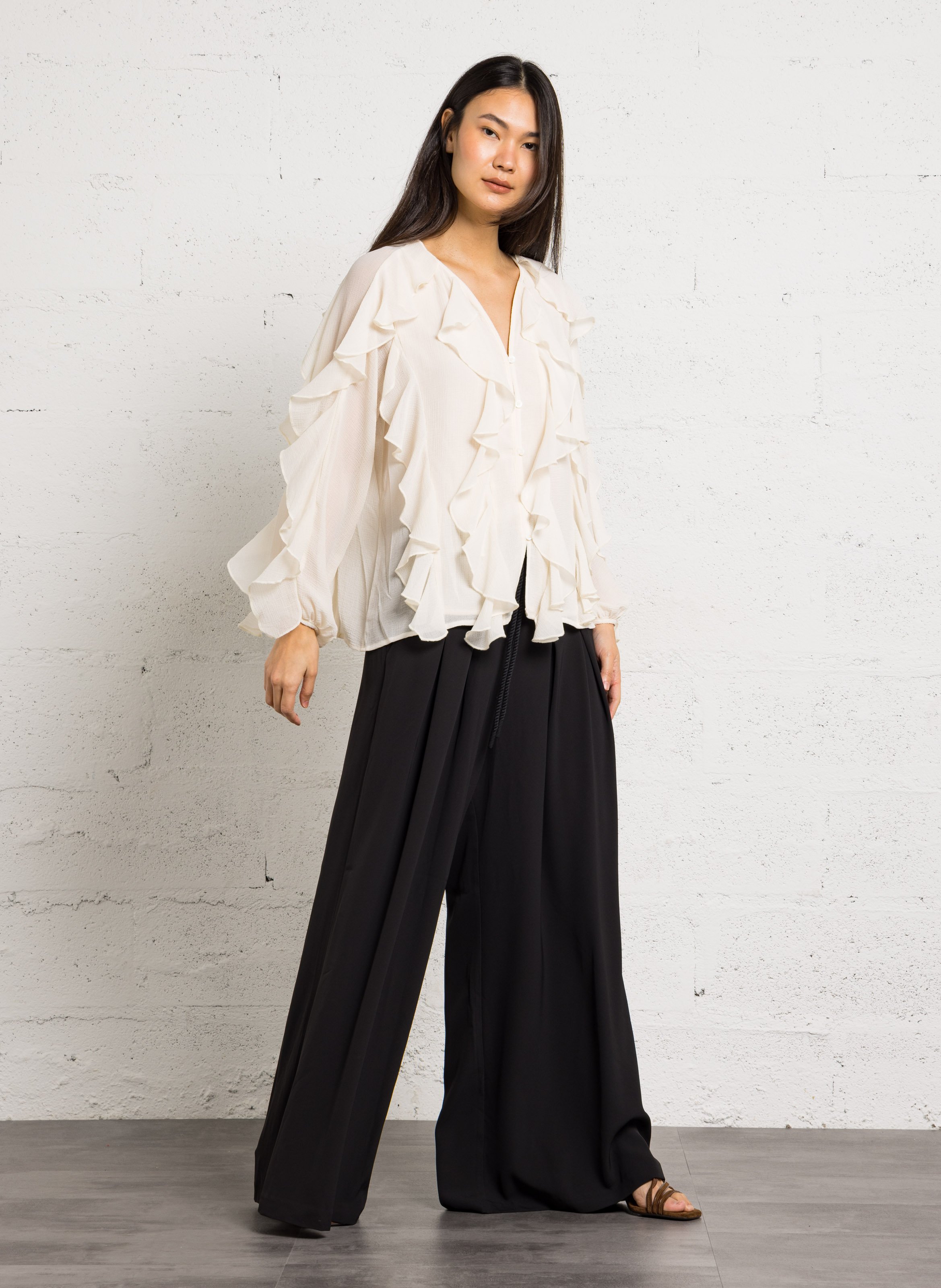 Heeled suede sandals - Look 6