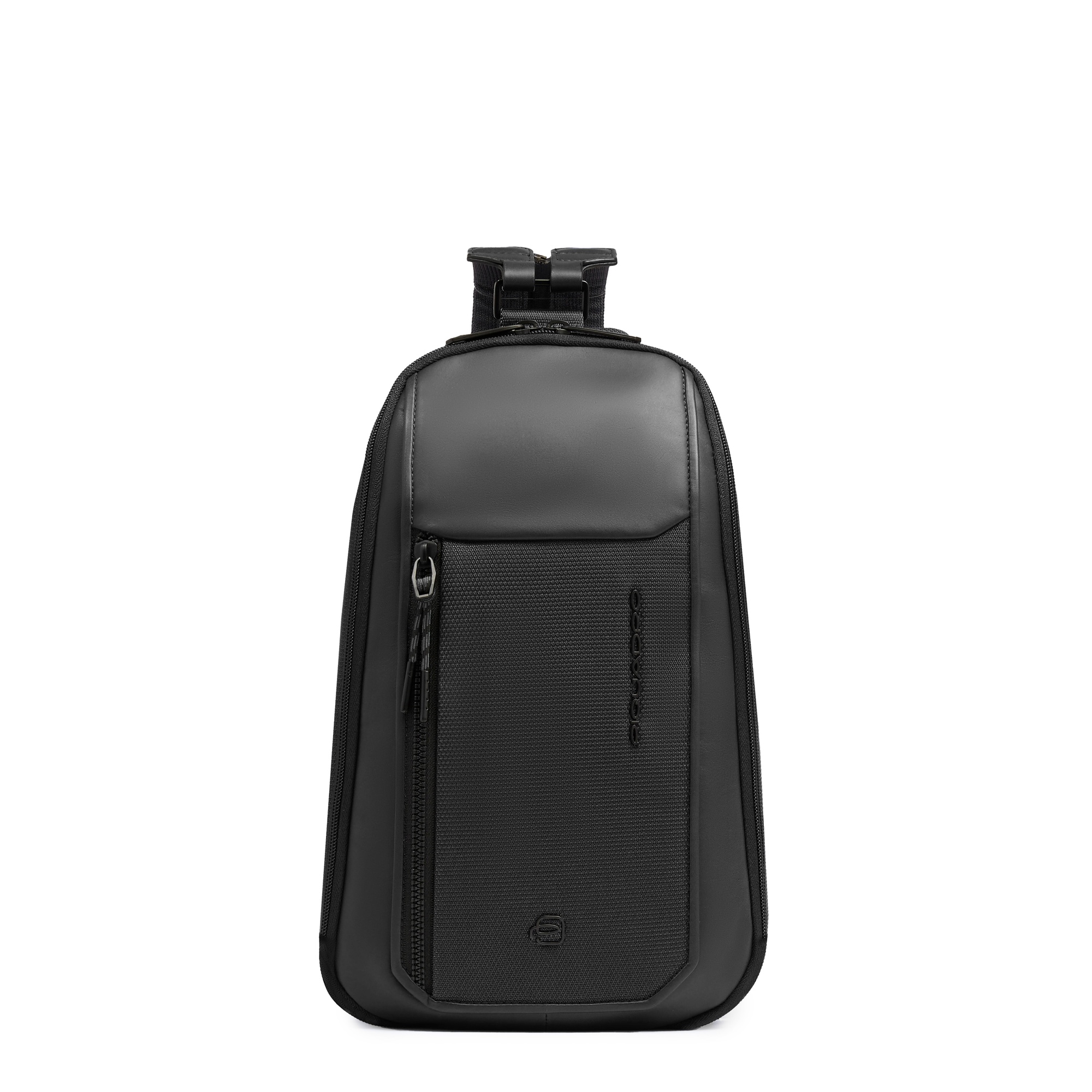 Men's chest bag made from recycled fabric PIQUADRO Black