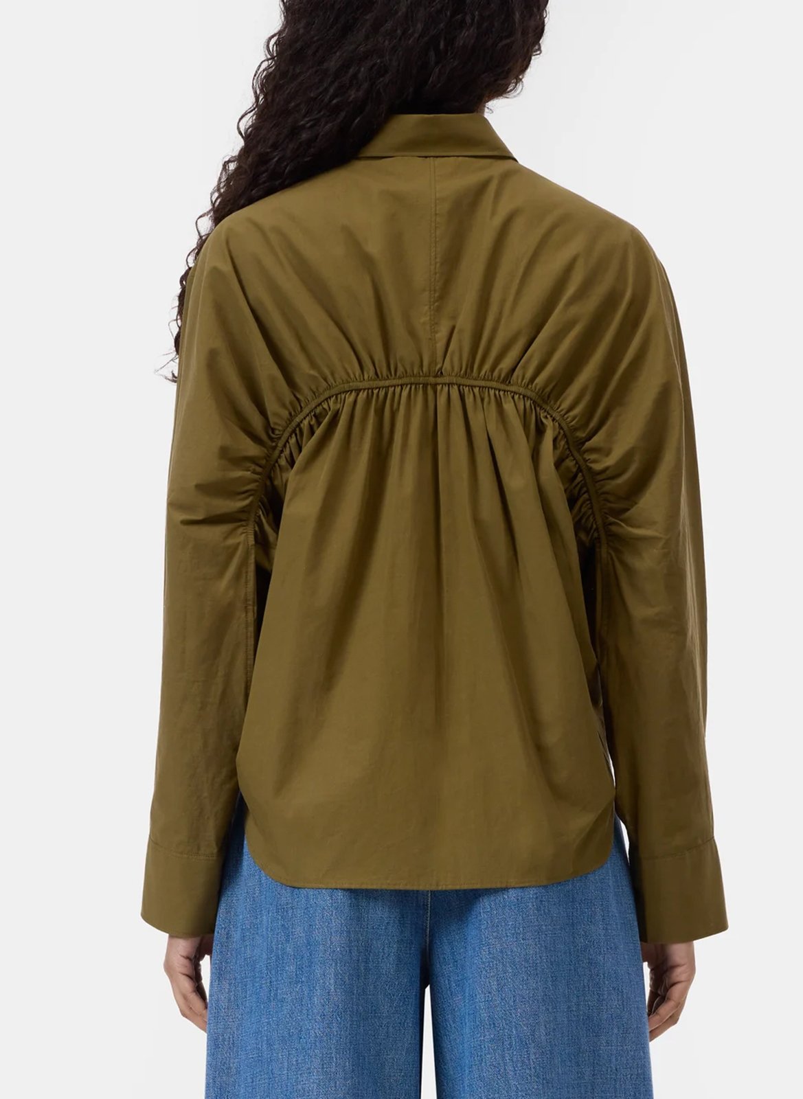 Chemise col classique en coton bio CLOSED Vert