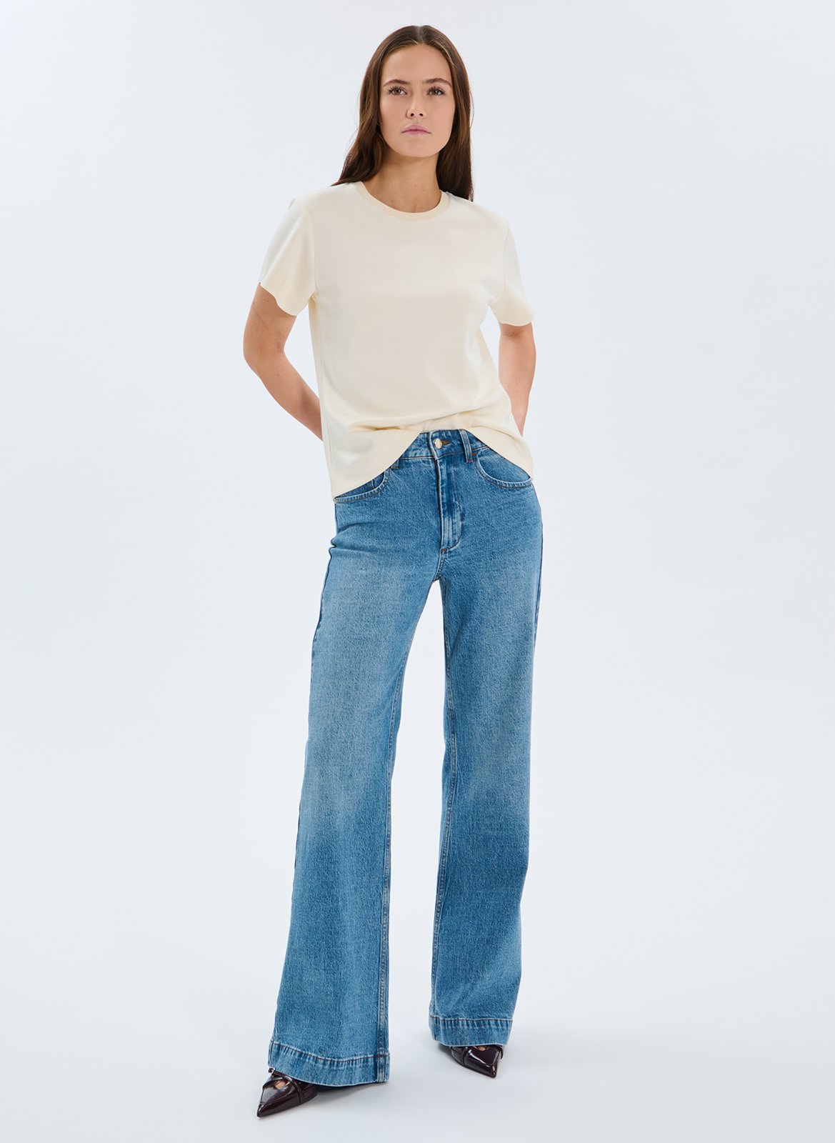 Tee-shirt col rond  ZAPA Blanc