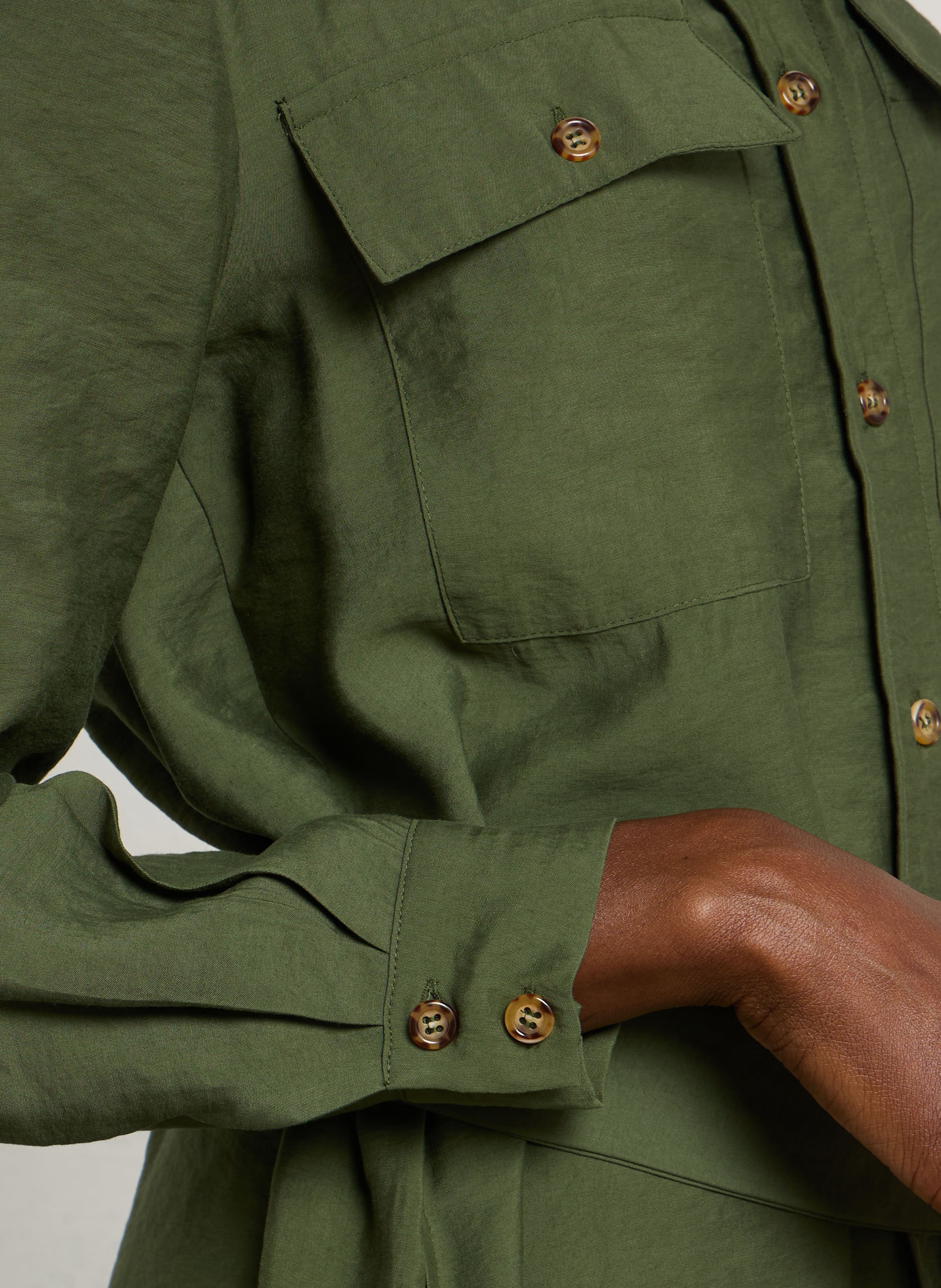 Shirt dress MAISON 123 Khaki