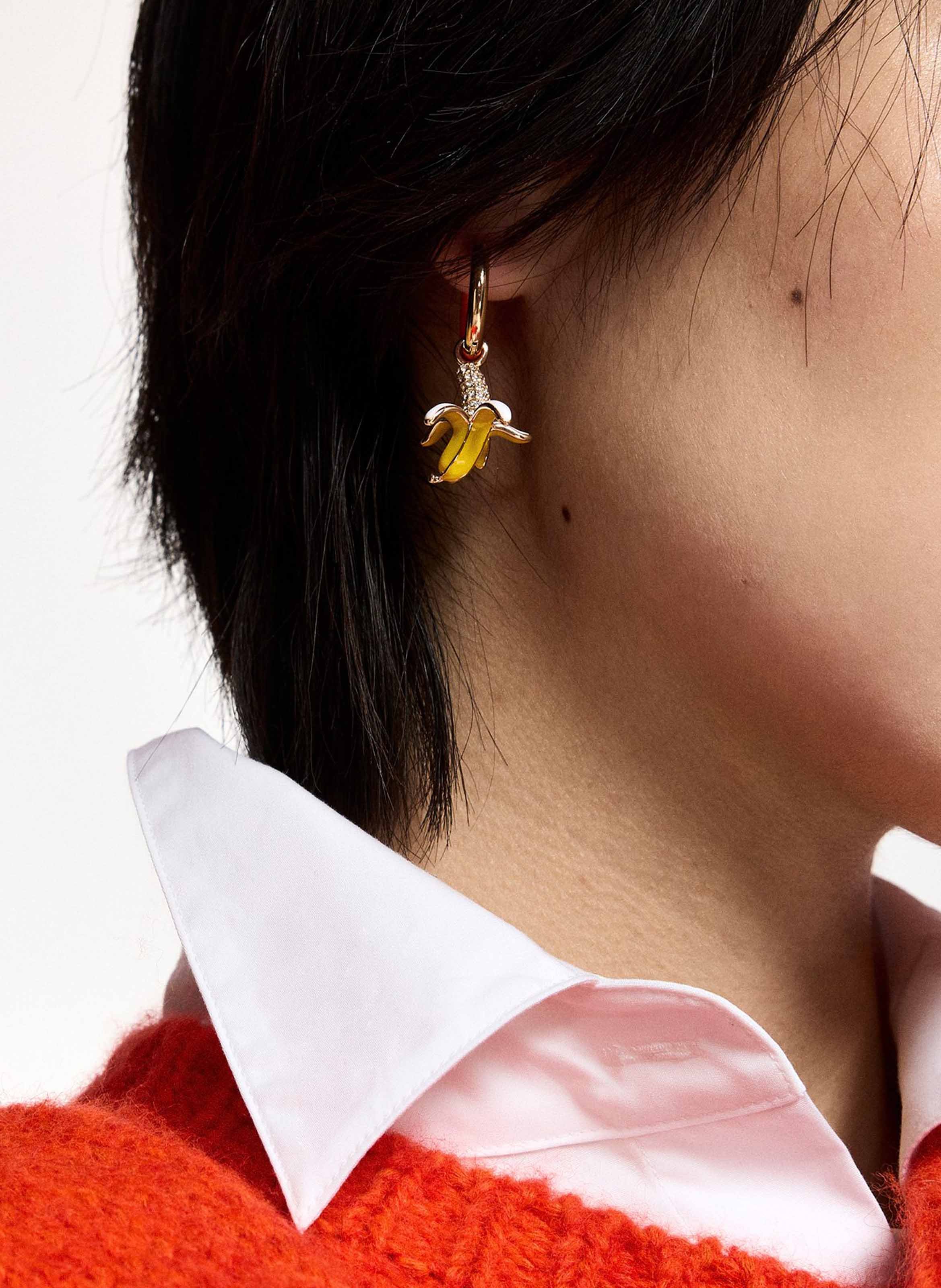 Dangling costume earrings ESSENTIEL ANTWERP Golden