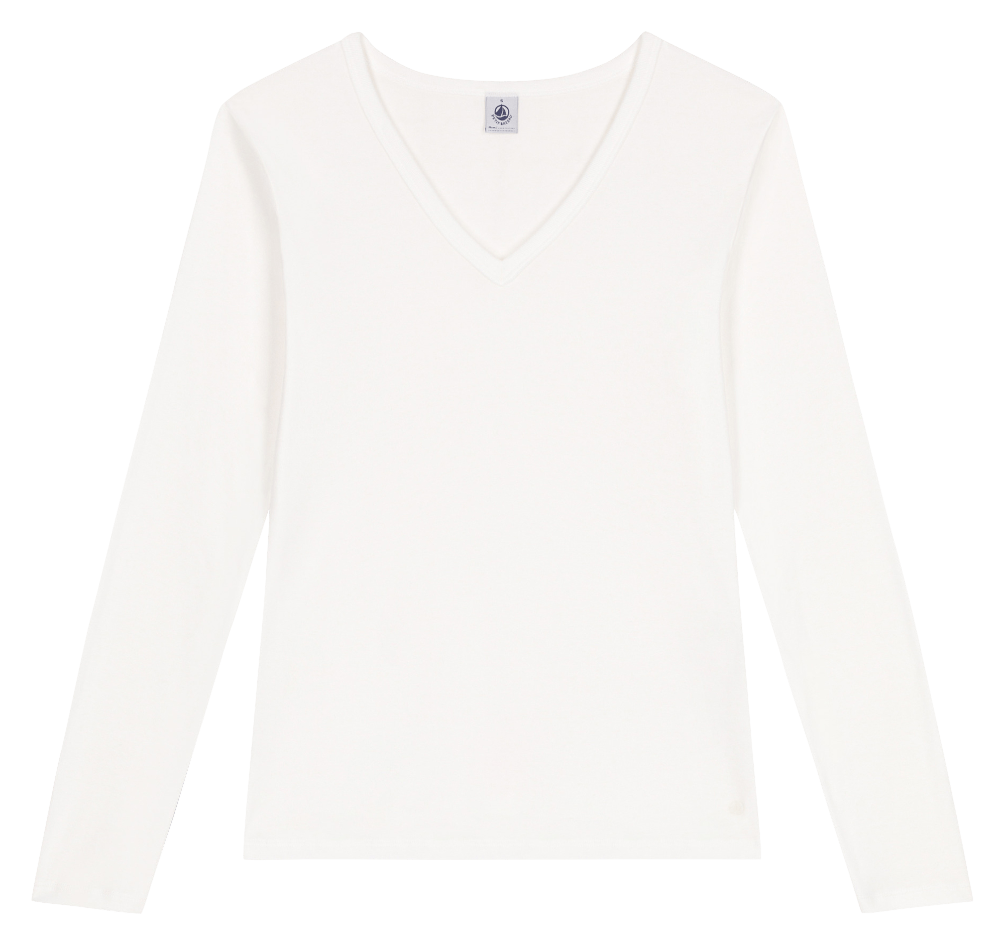 Tee-shirt col rond en coton PETIT BATEAU