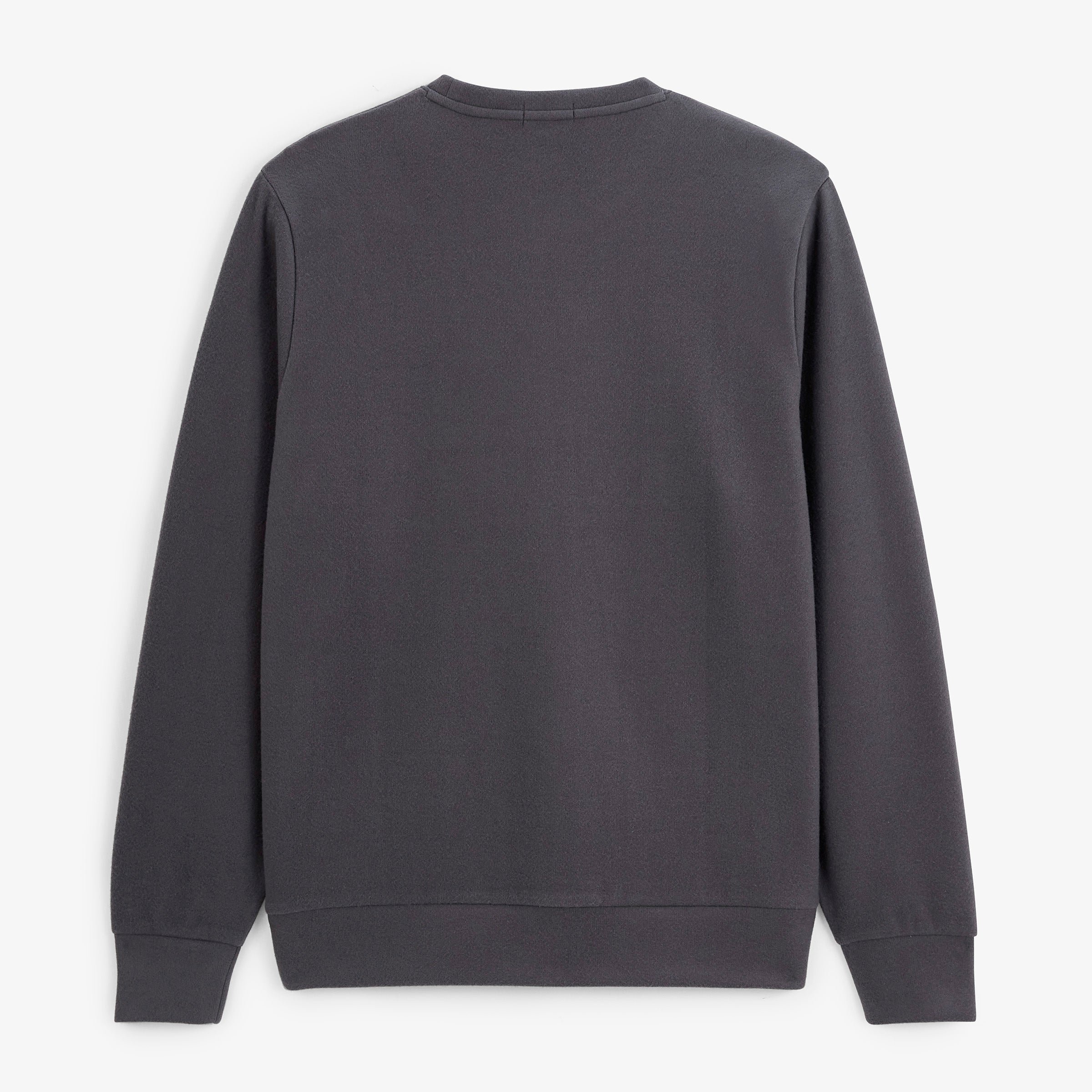 Round neck sweatshirt French rib SERGE BLANCO Grey