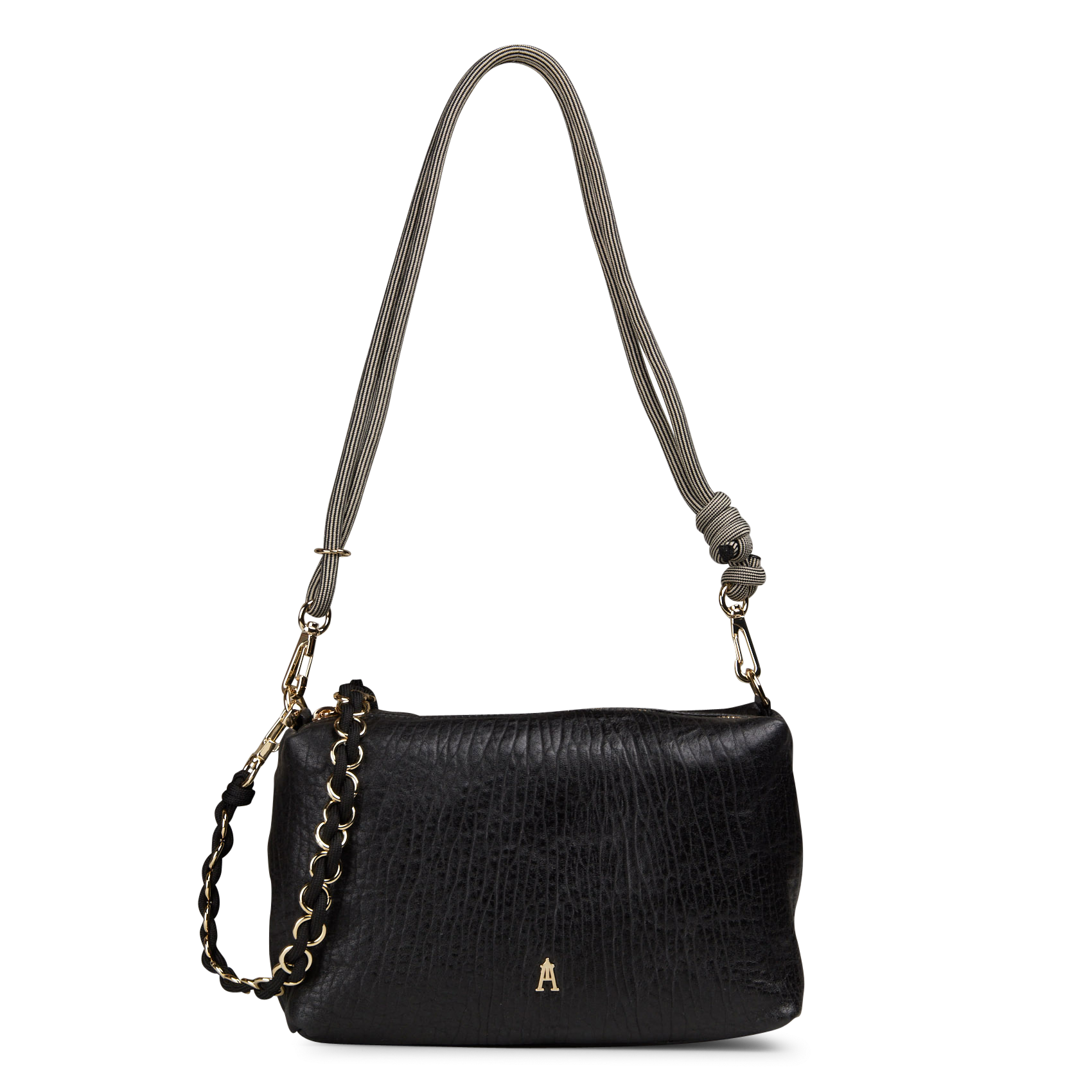 Leather messenger bag CRAIE STUDIO Black