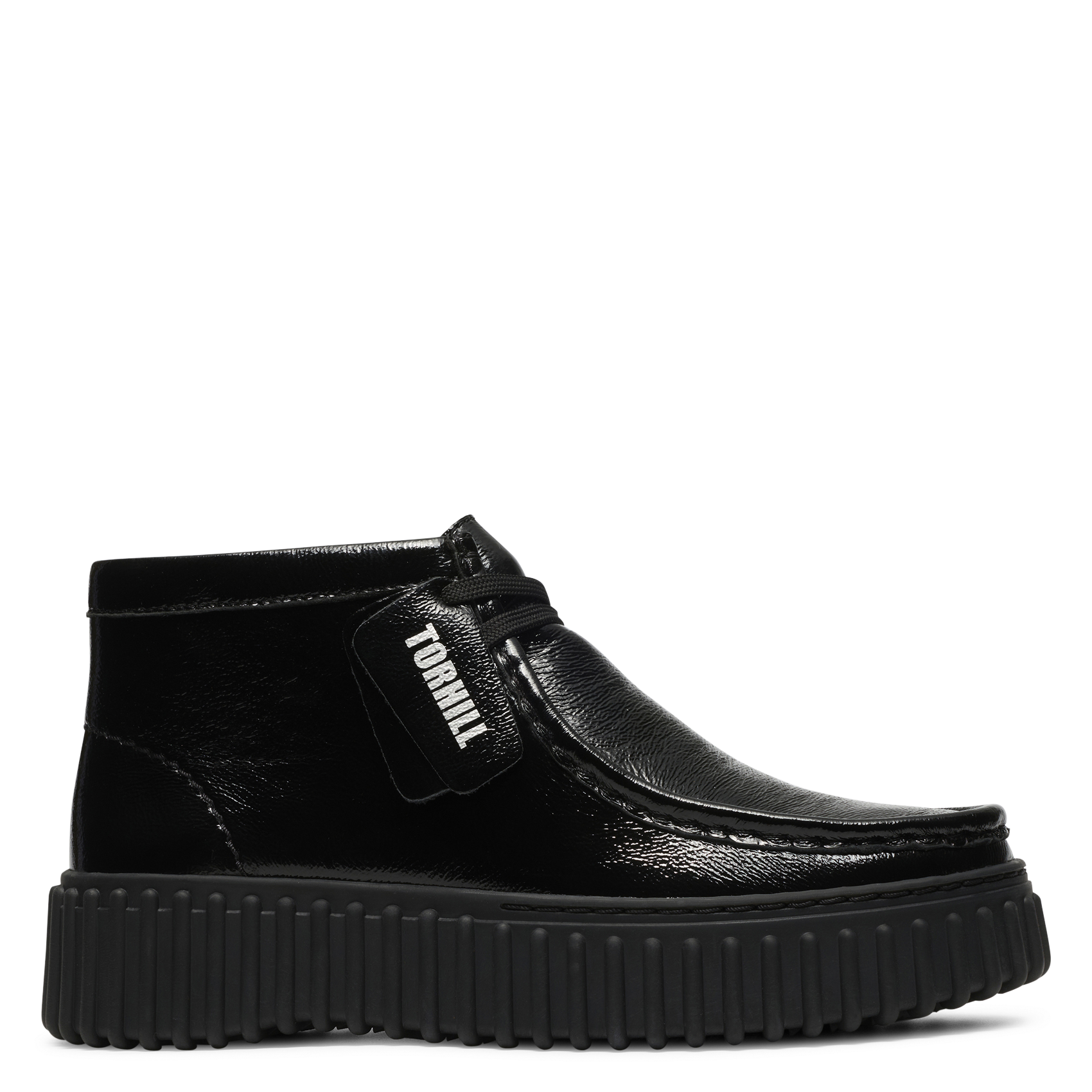 Patent leather mid-calf boots CLARKS Black