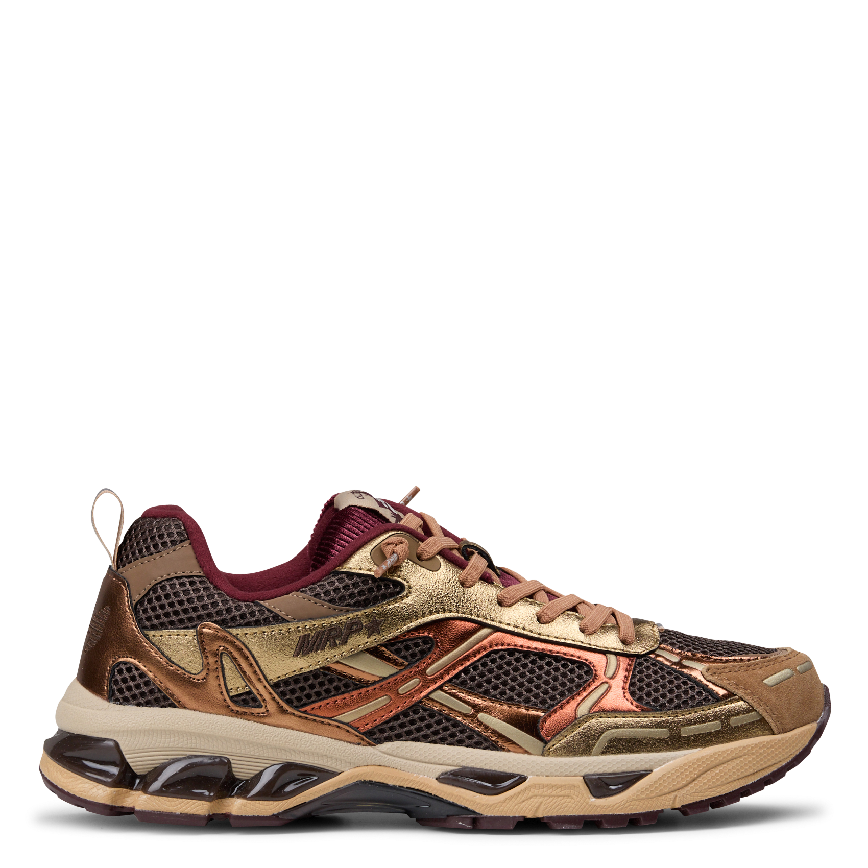 Lage leren sneakers met veters MRP Veelkleurig