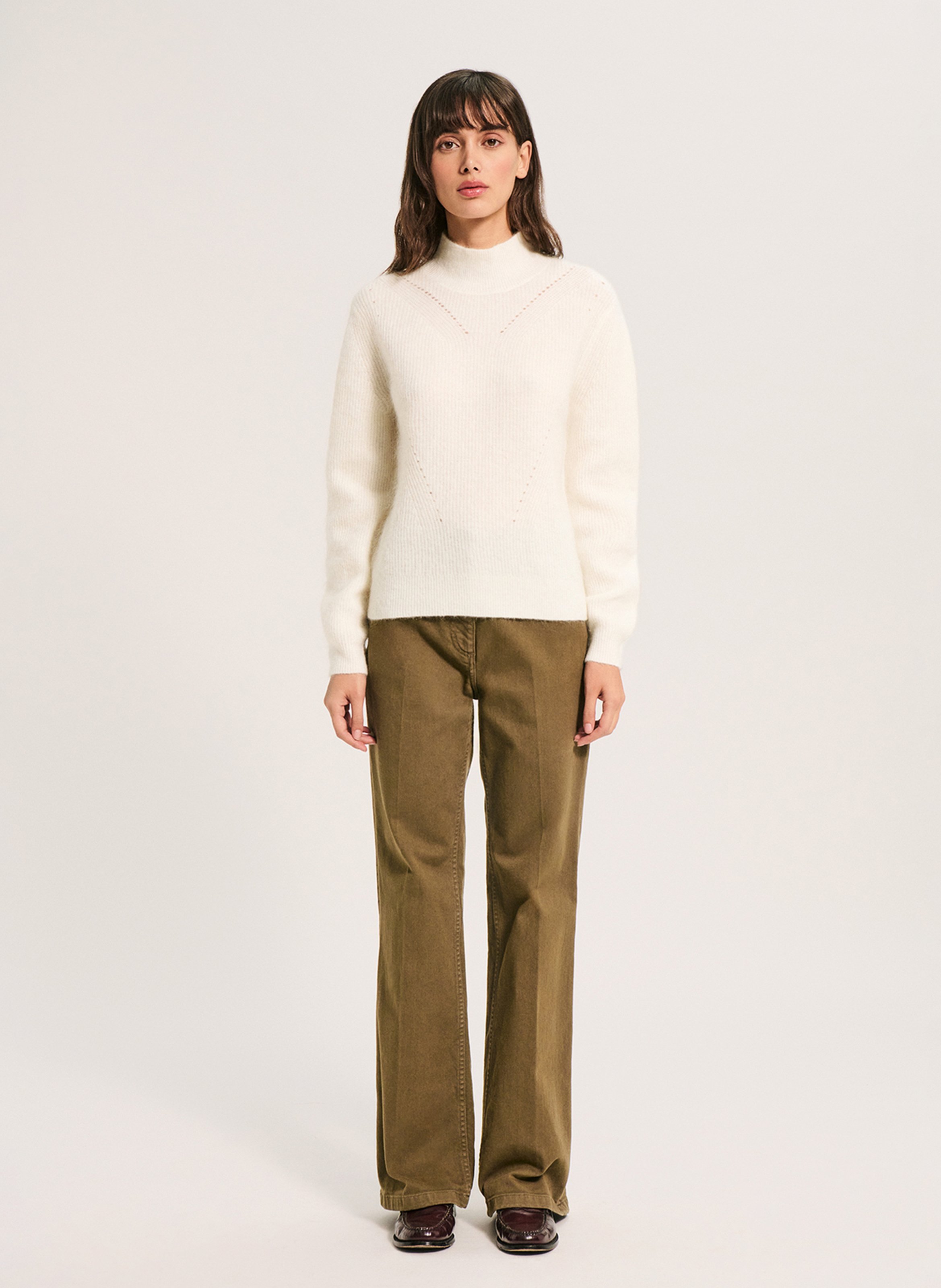 Straight wool blend sweater PABLO Beige