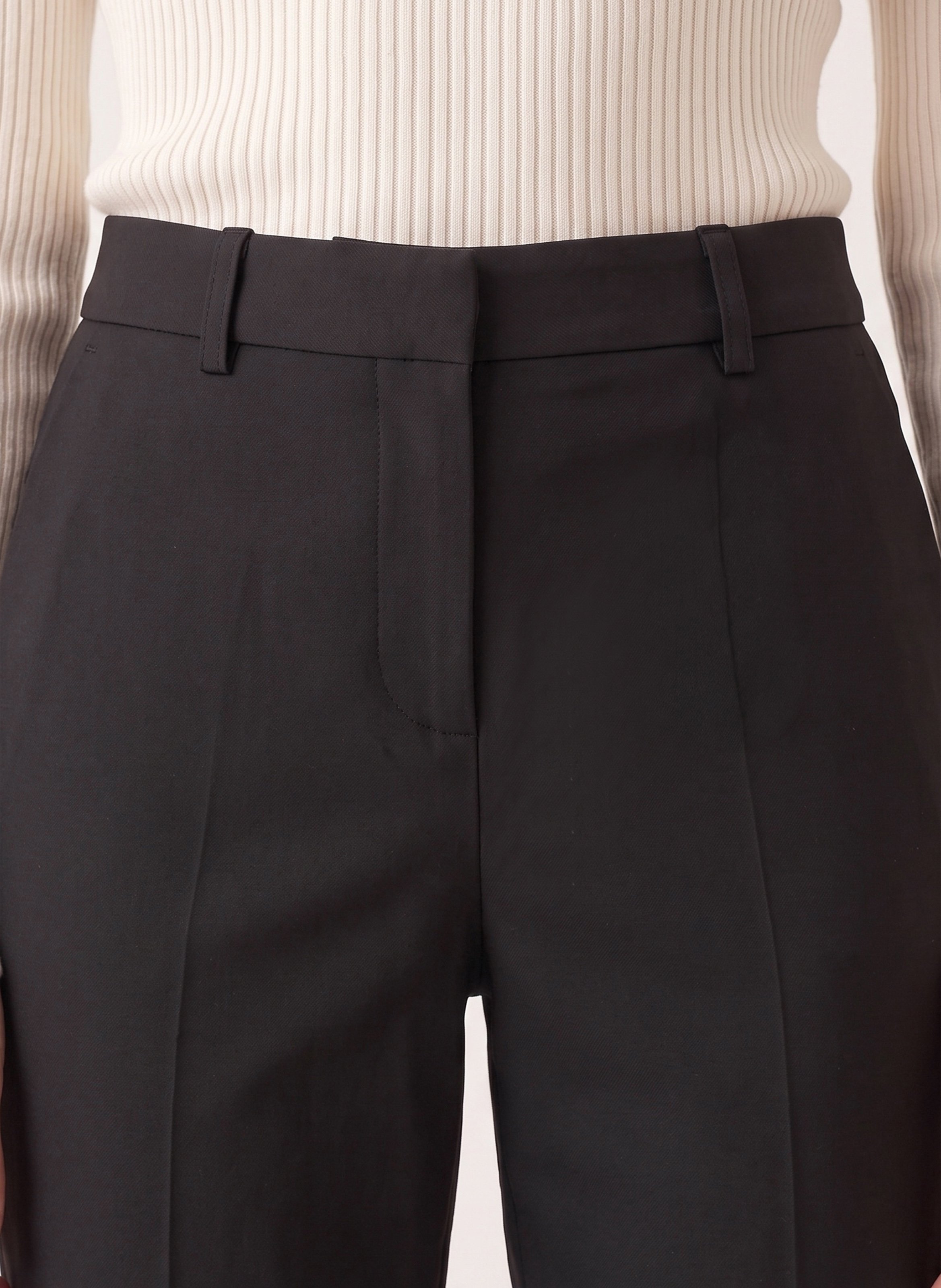 Plain straight trousers KOOKAI Black