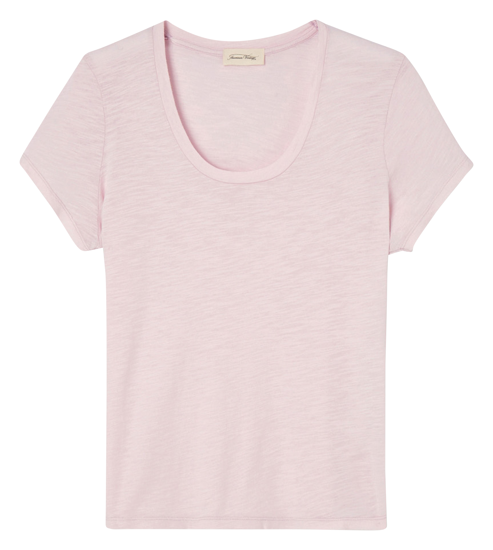 Tee-shirt col rond en coton mélangé AMERICAN VINTAGE