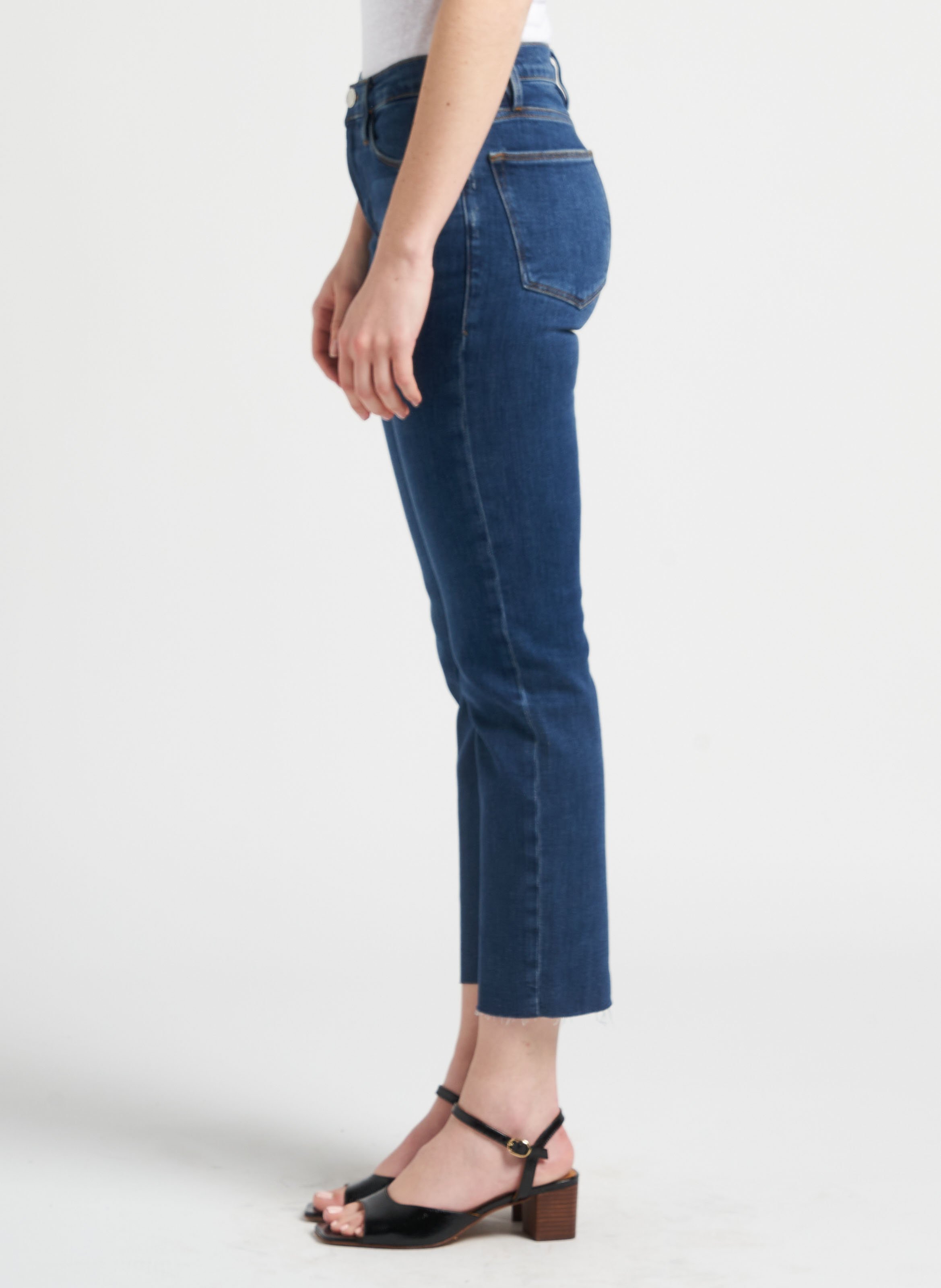 Rechte jeans | katoenblend FRAME Jeans verschoten