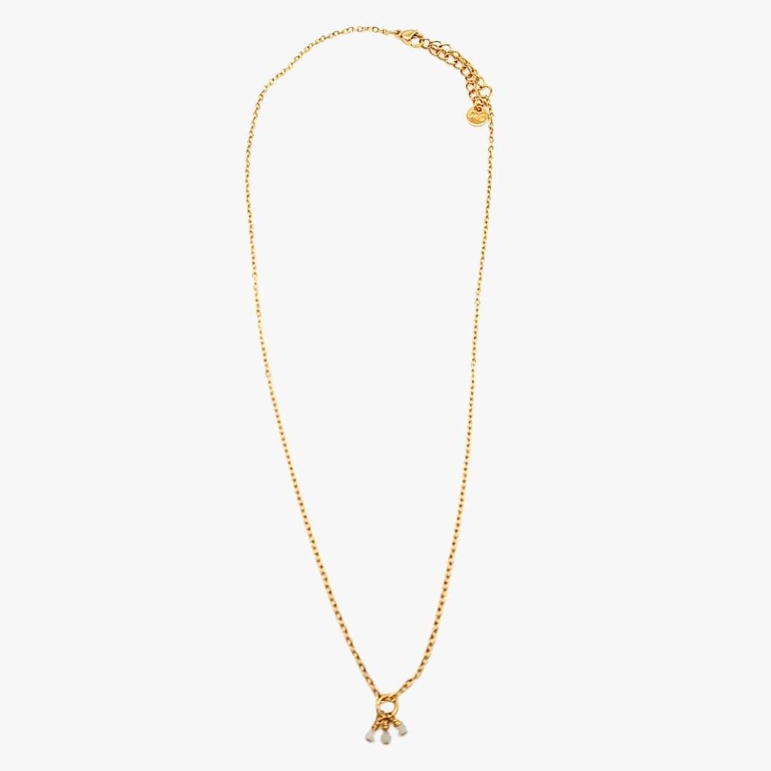 Aquamarine necklace GINANDGER Blue