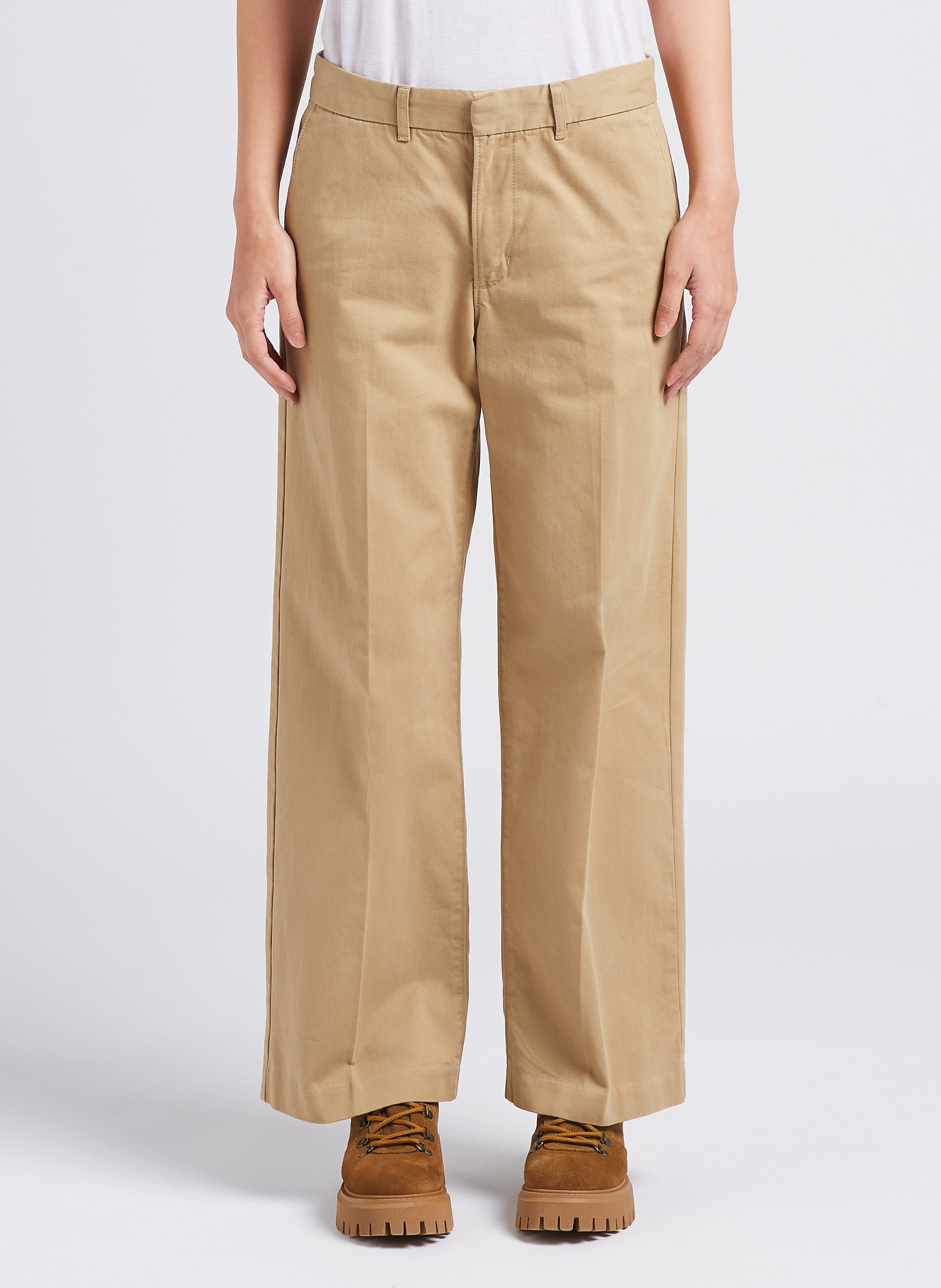 Pantalon droit en coton LEVI'S Beige
