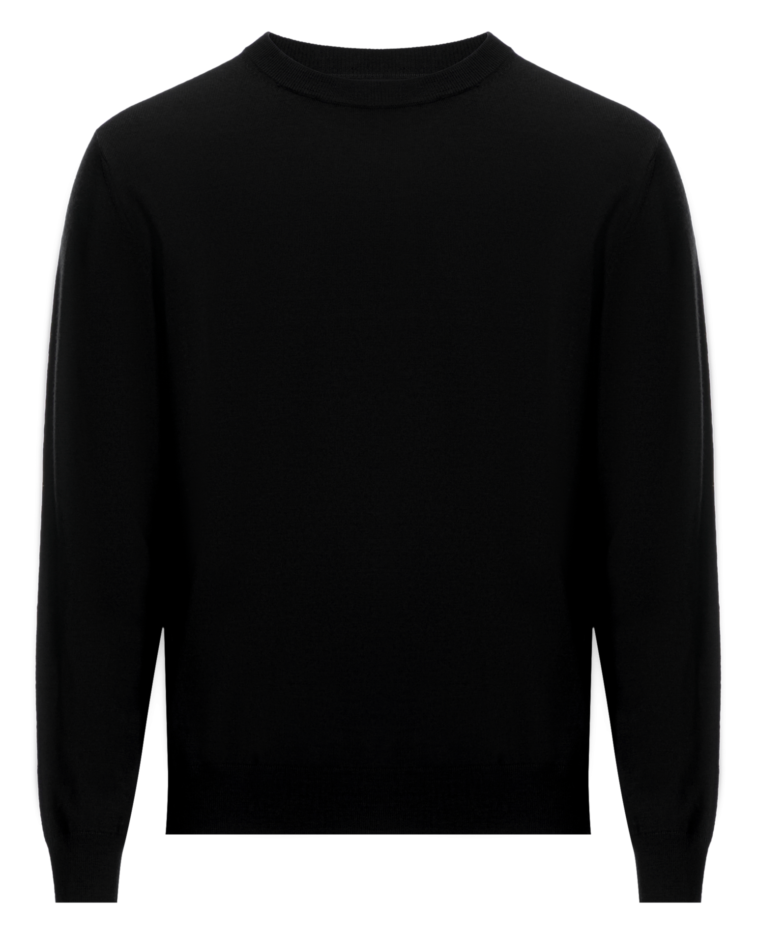 Rundhalspullover aus Wolle SAISON 1865 Schwarz