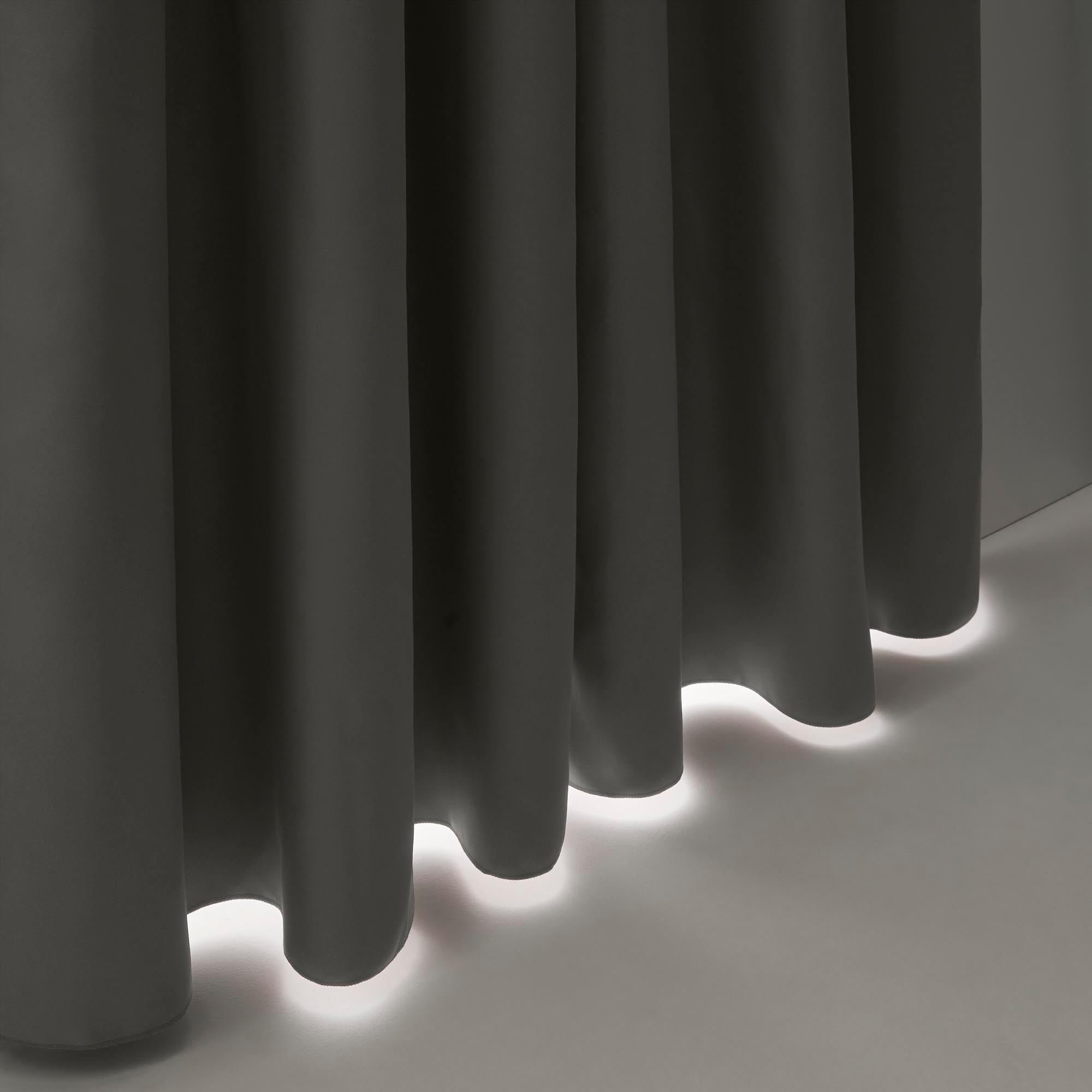 NIGHT - Blackout curtain with eyelets MADURA Grey