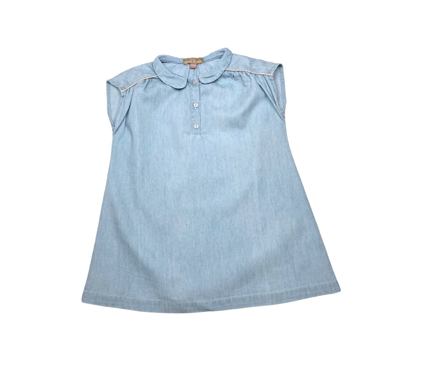 Blue baby blouse - 12 months EMILE ET IDA - SECONDE MAIN Blue