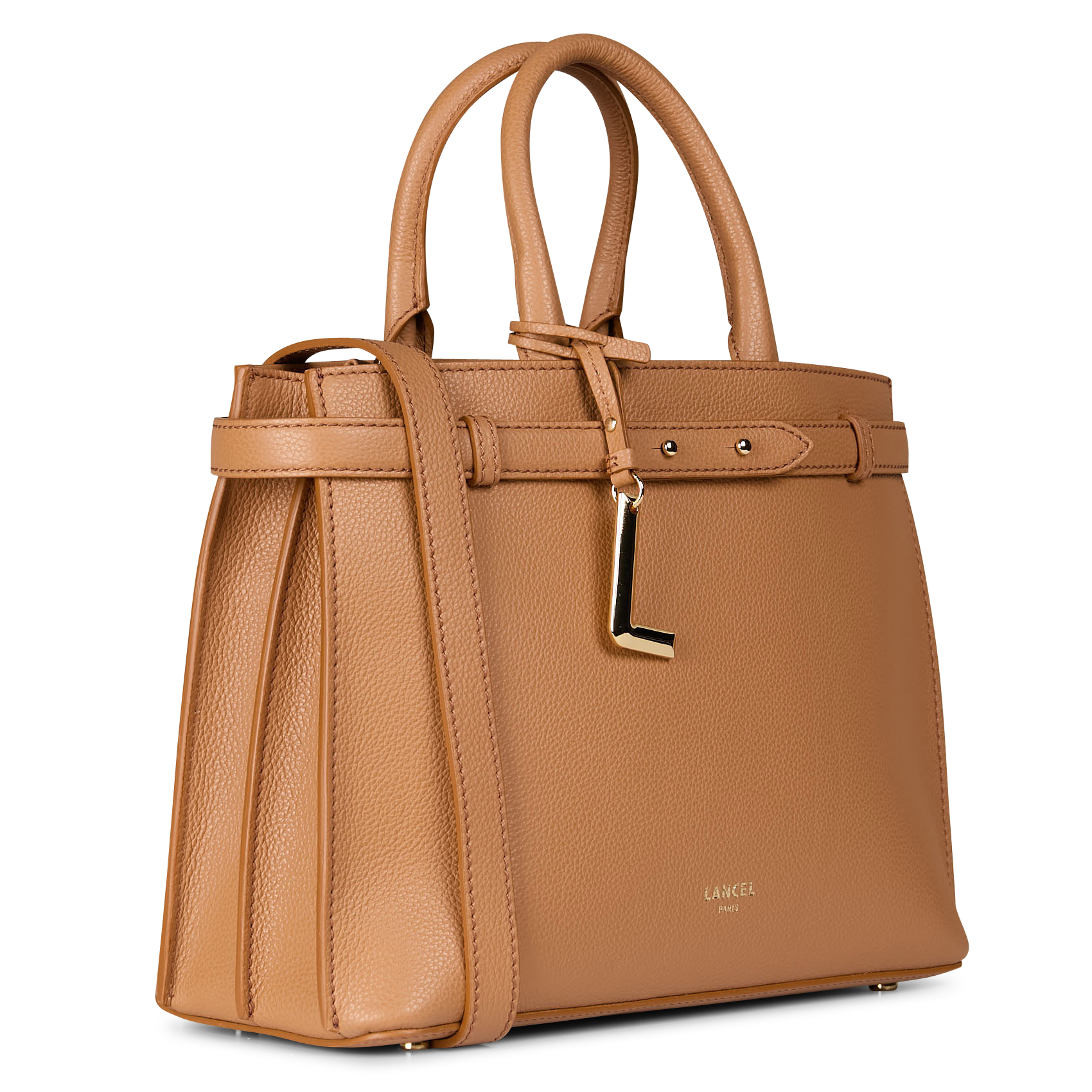 Sac bandoulière en cuir LANCEL Beige