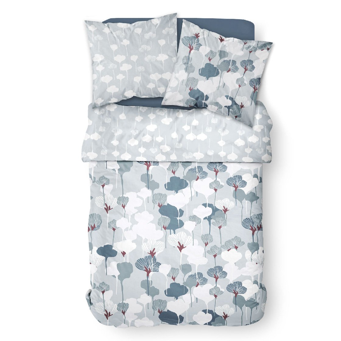Printed cotton bedding set TODAY LINGE DE MAISON Blue