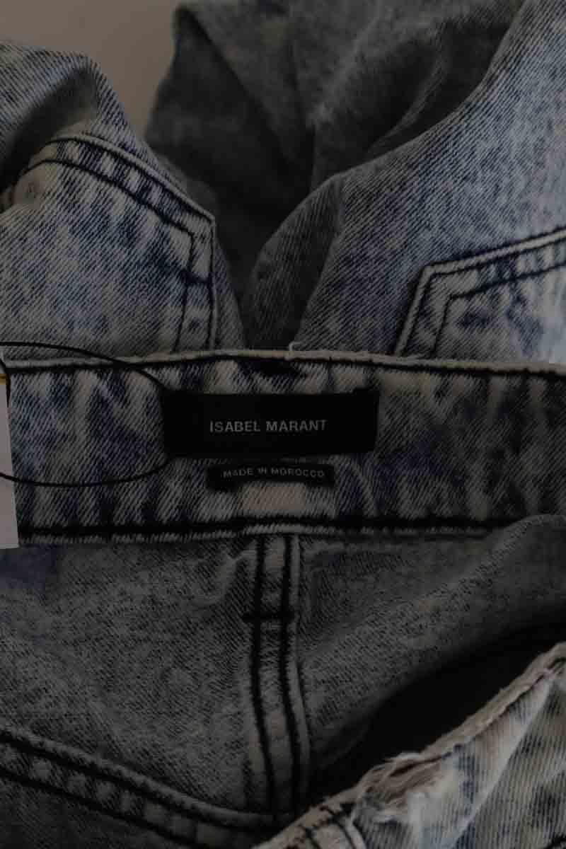 Cotton straight jeans ISABEL MARANT - Seconde Main Blue