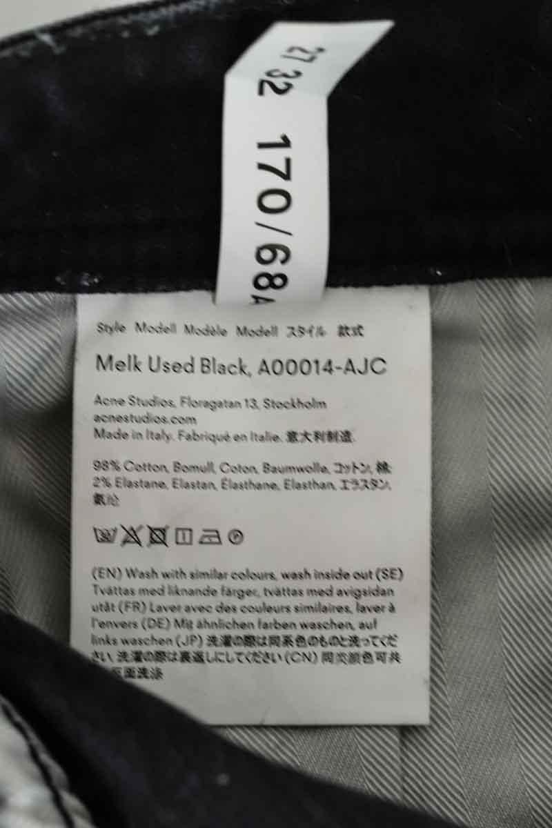 Black slim jeans ACNE STUDIOS - Seconde Main Black