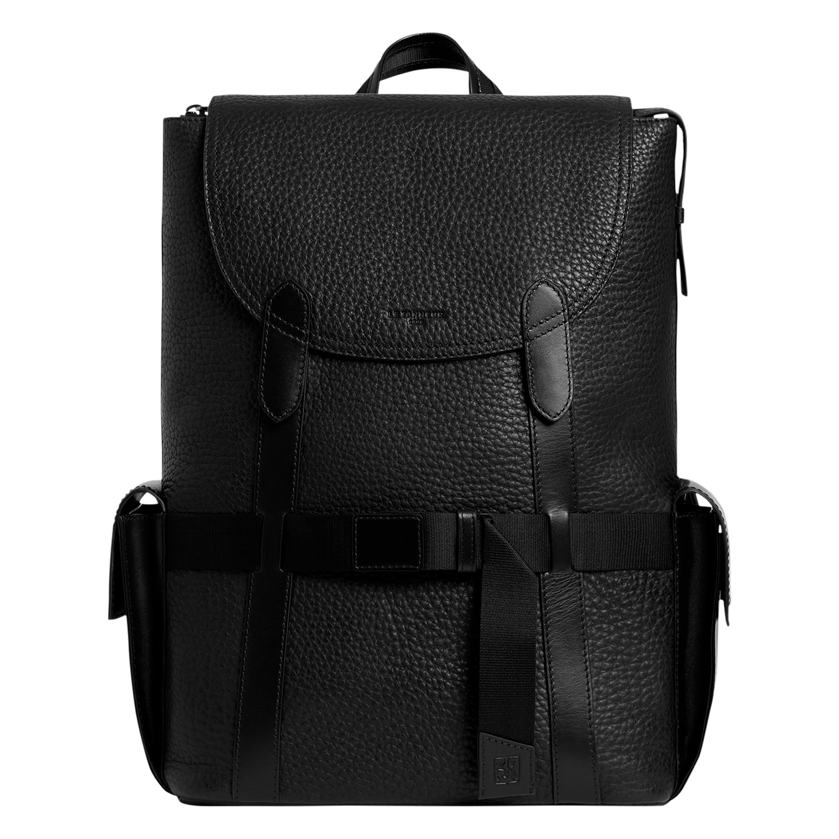 Leather backpack LE TANNEUR Black