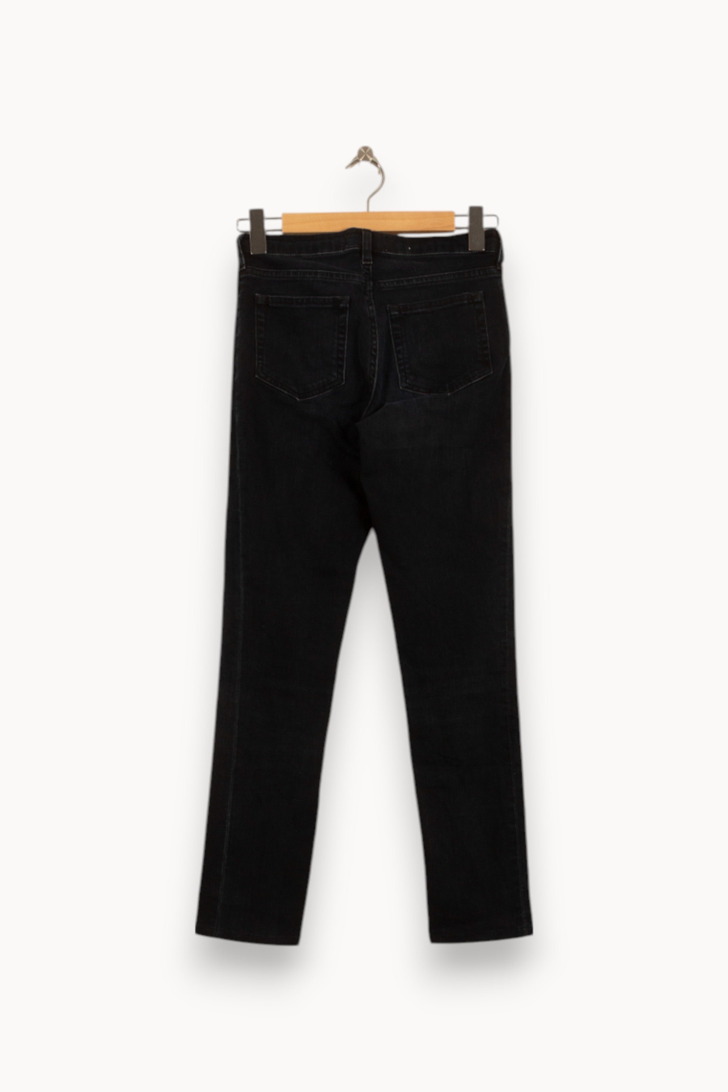 Cropped slim jeans with studs ACNE STUDIOS - Seconde Main Blue