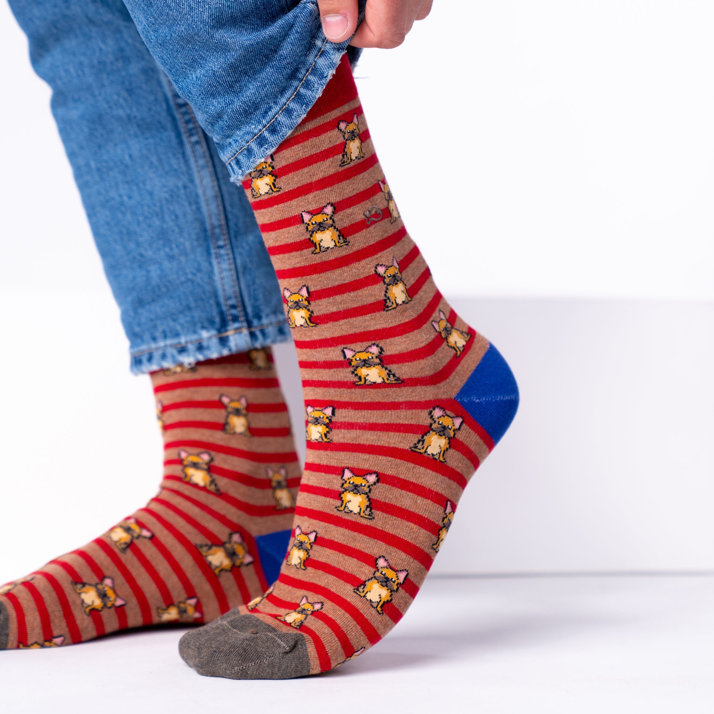 Combed Cotton Animal Socks BILLYBELT Red