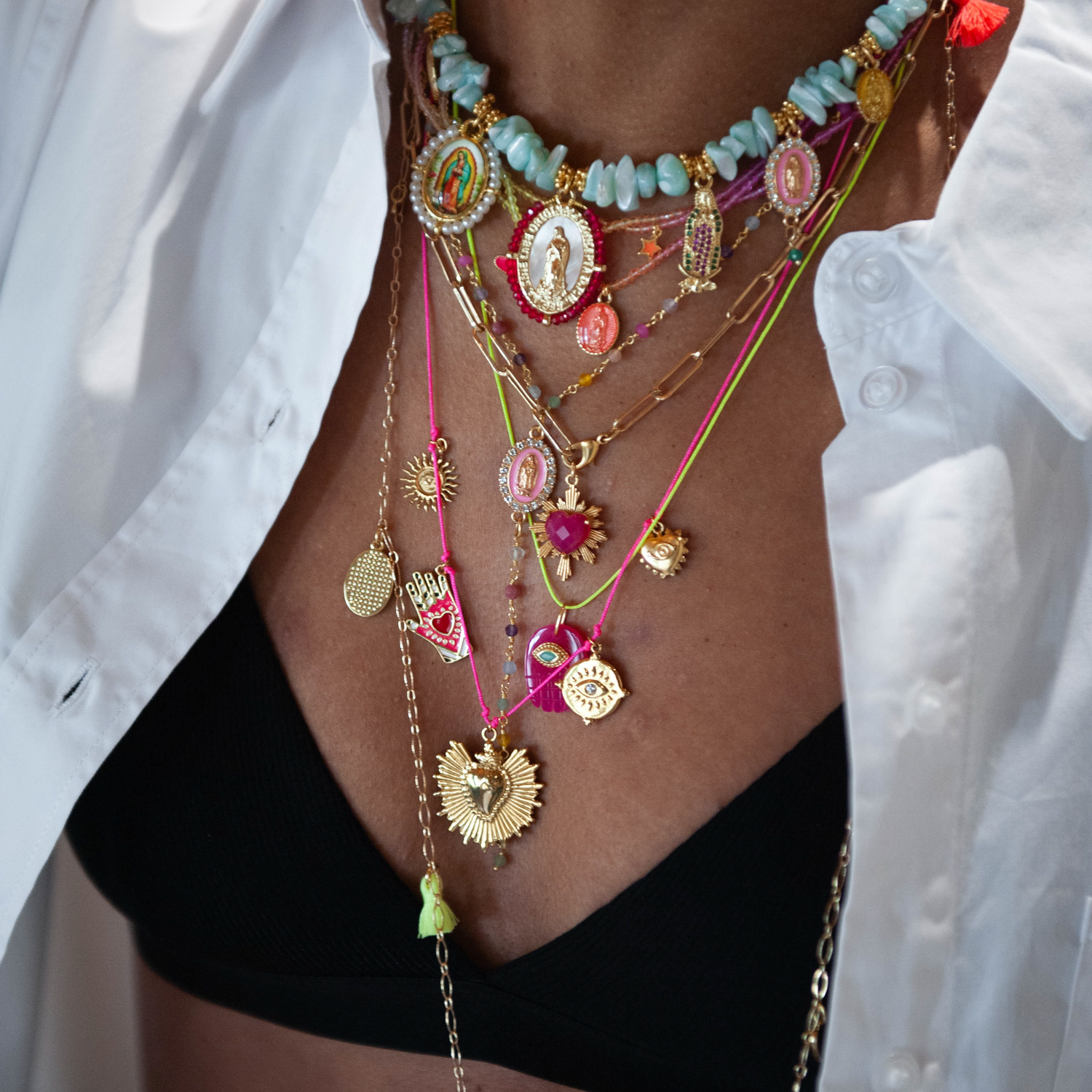 Hand cord necklace - Carla L'ATELIER DES DAMES Golden