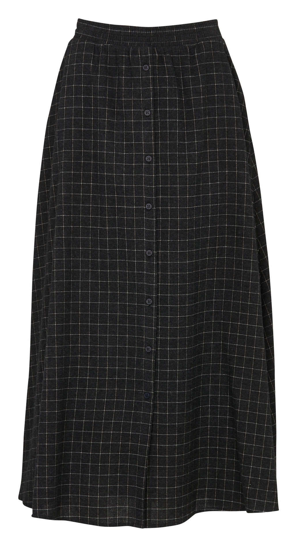 Jupe longue à carreaux HUMILITY Argent