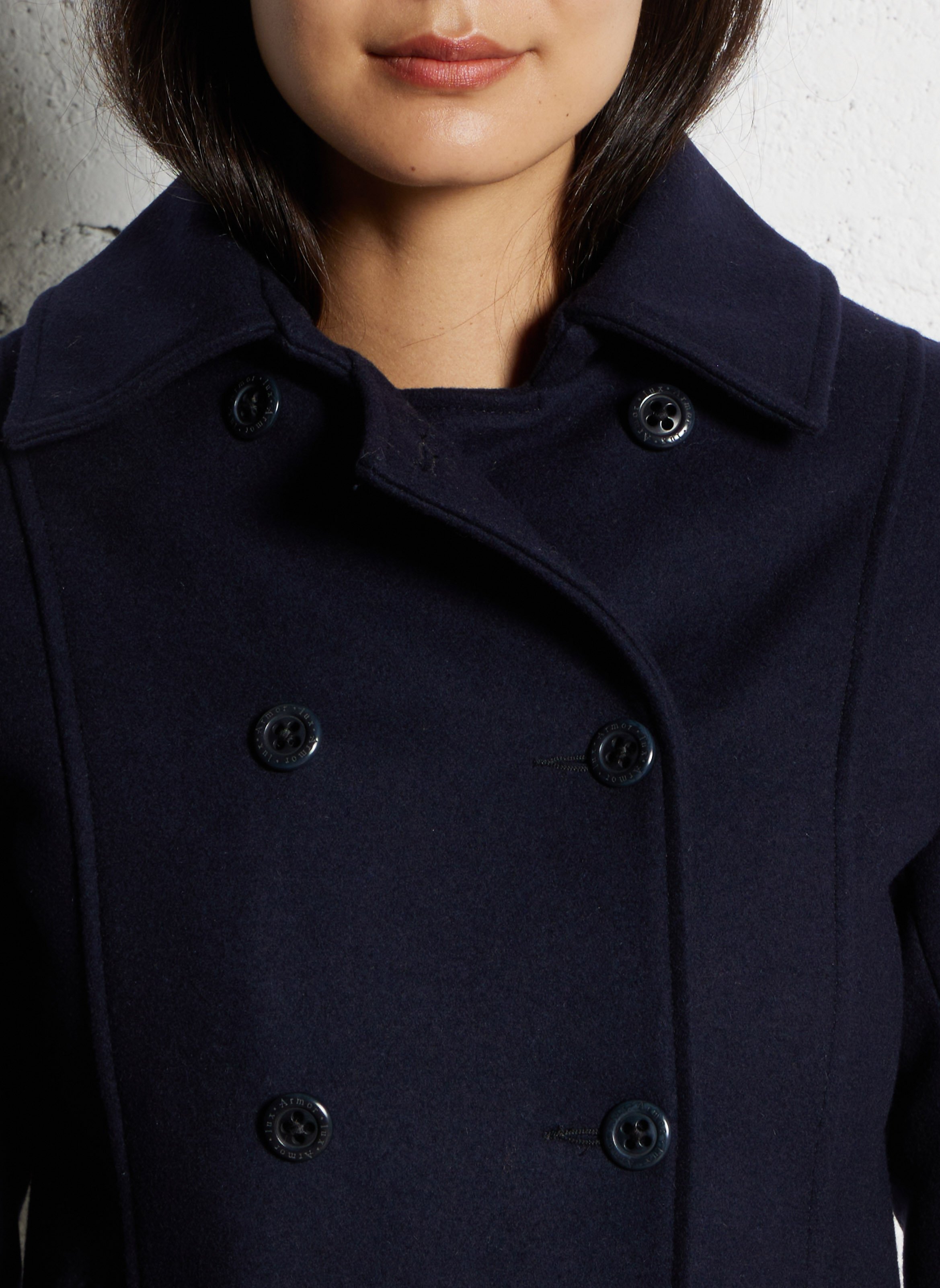 Manteau col tailleur en laine ARMOR LUX Bleu