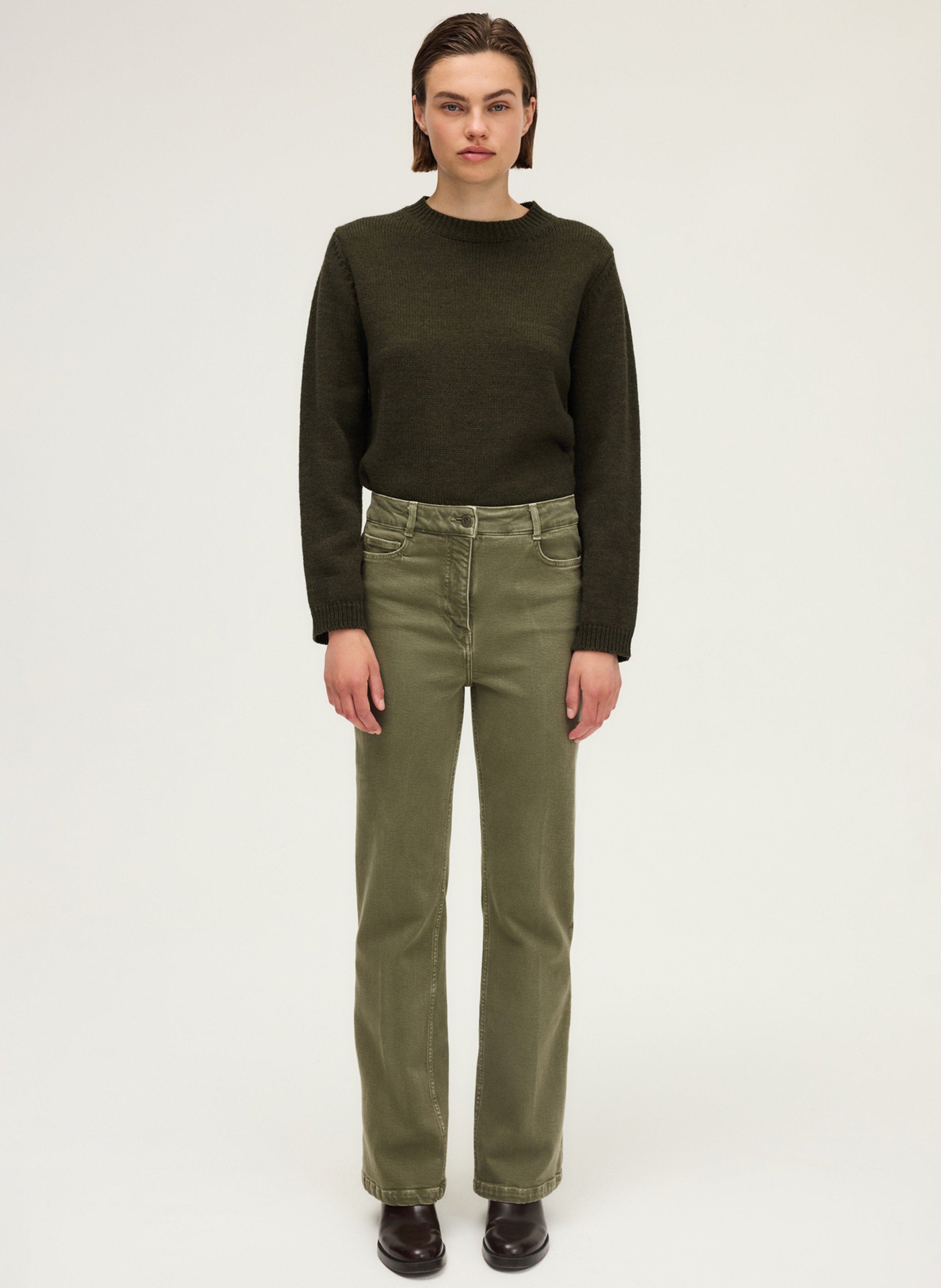 Jean droit PABLO Kaki