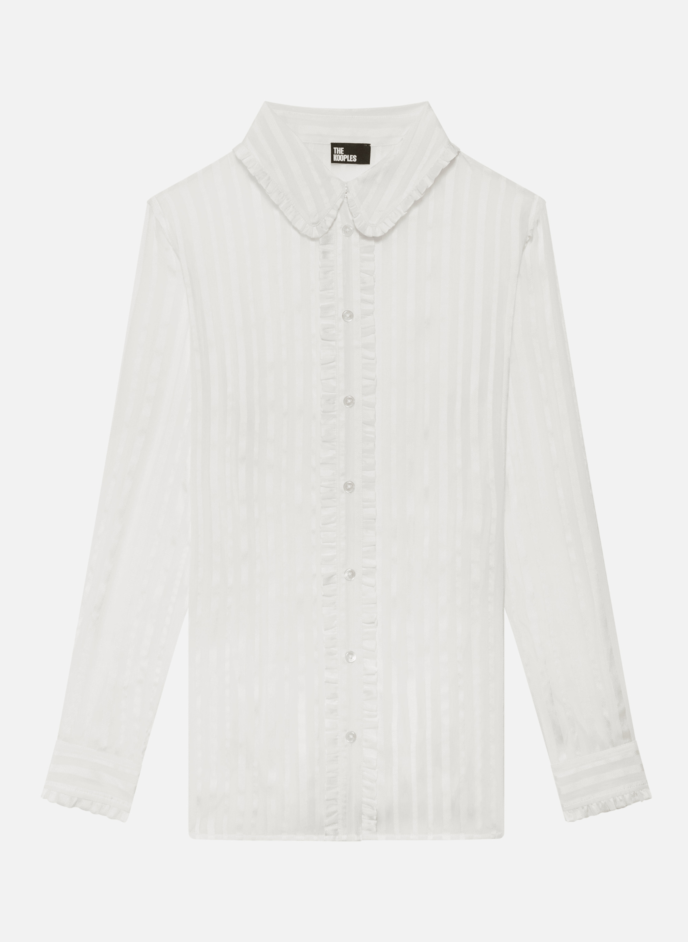 Printed silk satin classic-collar shirt THE KOOPLES White