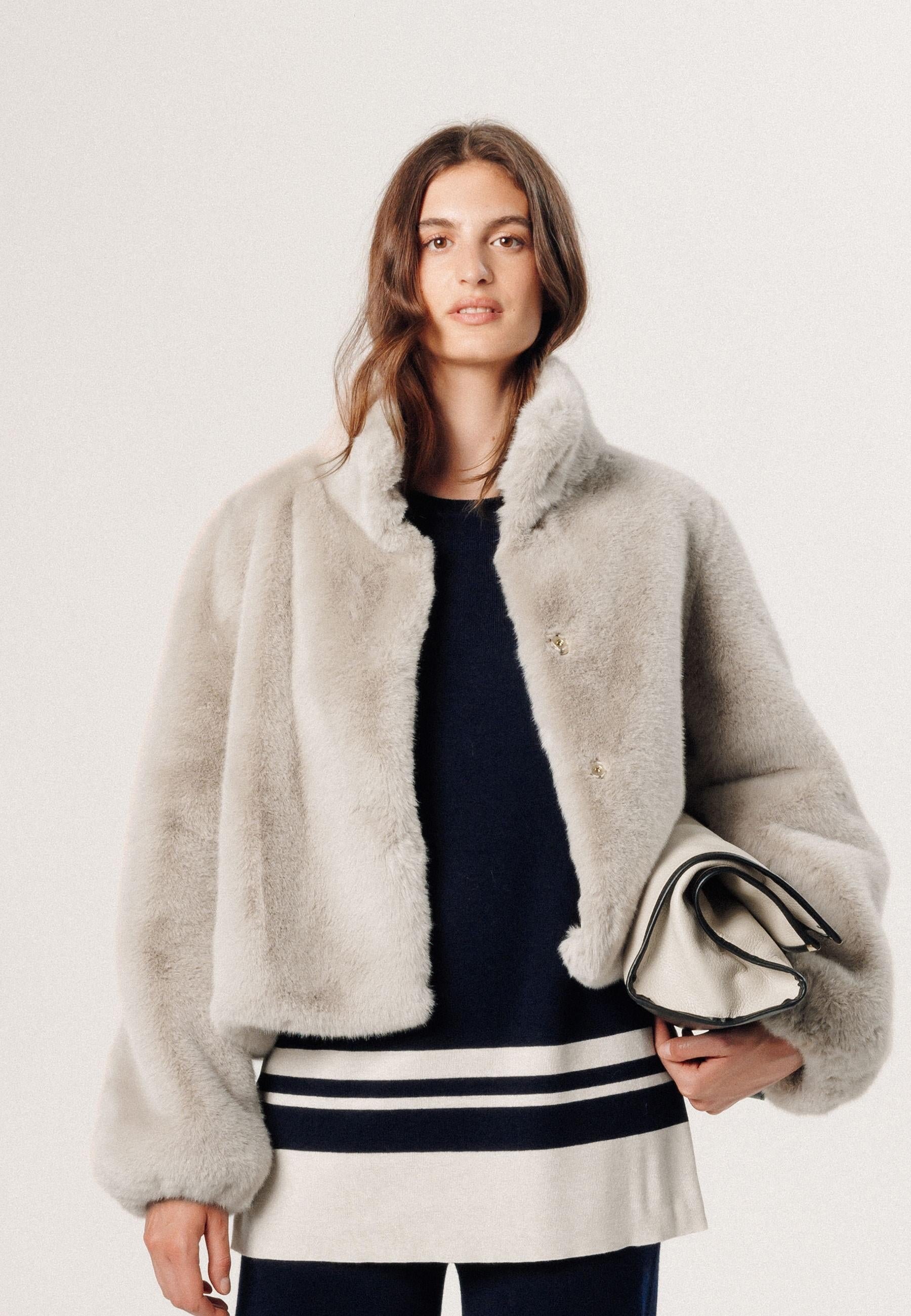 Faux fur jacket RODIER Beige