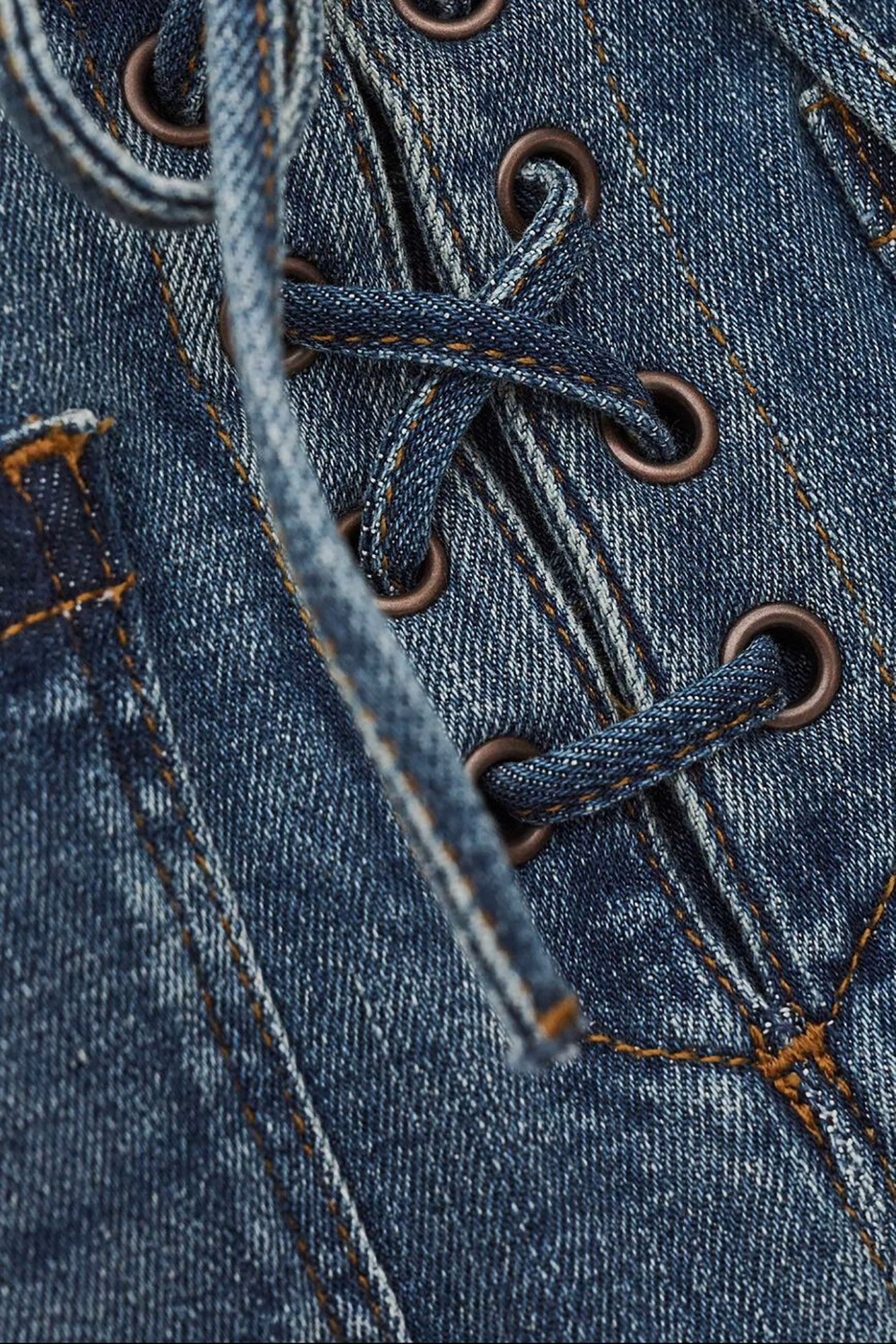 Jean flare en coton mélangé BA&SH Bleu