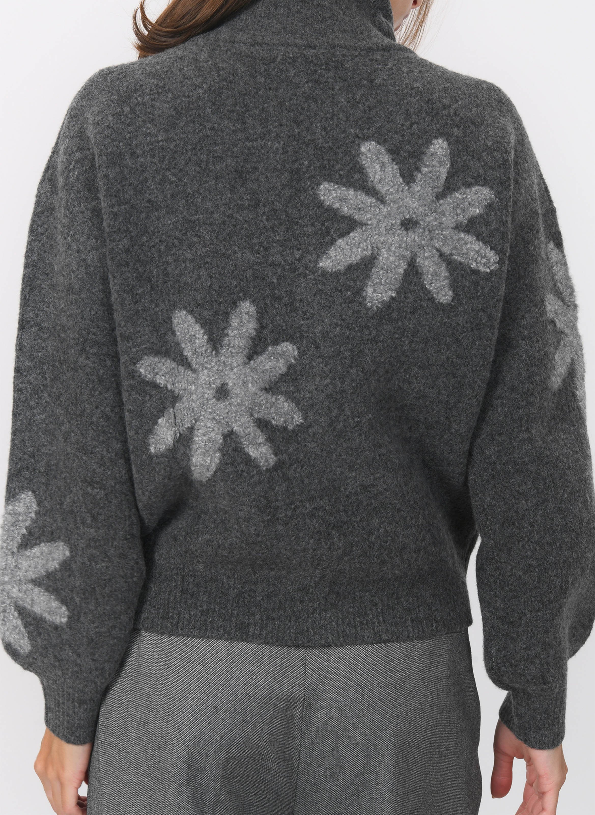 Gerade geschnittener Strickpullover KOOKAI Grau