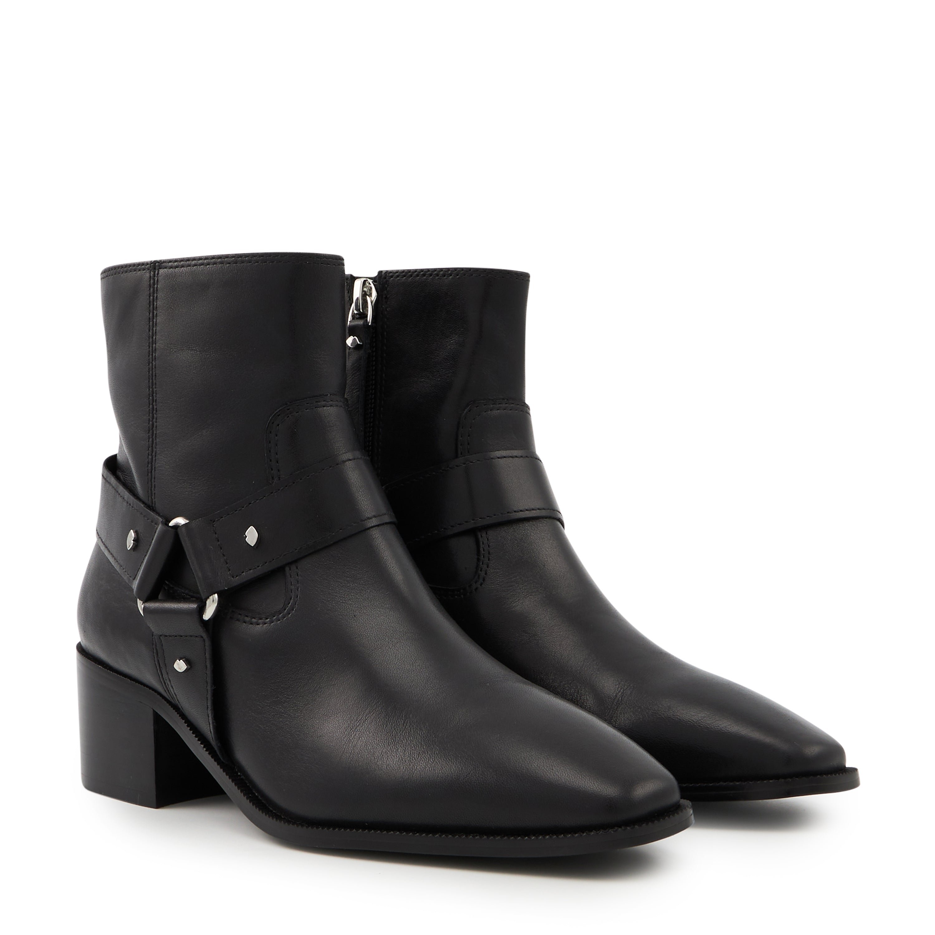 Luna smooth leather BONS BAISERS PARIS Black