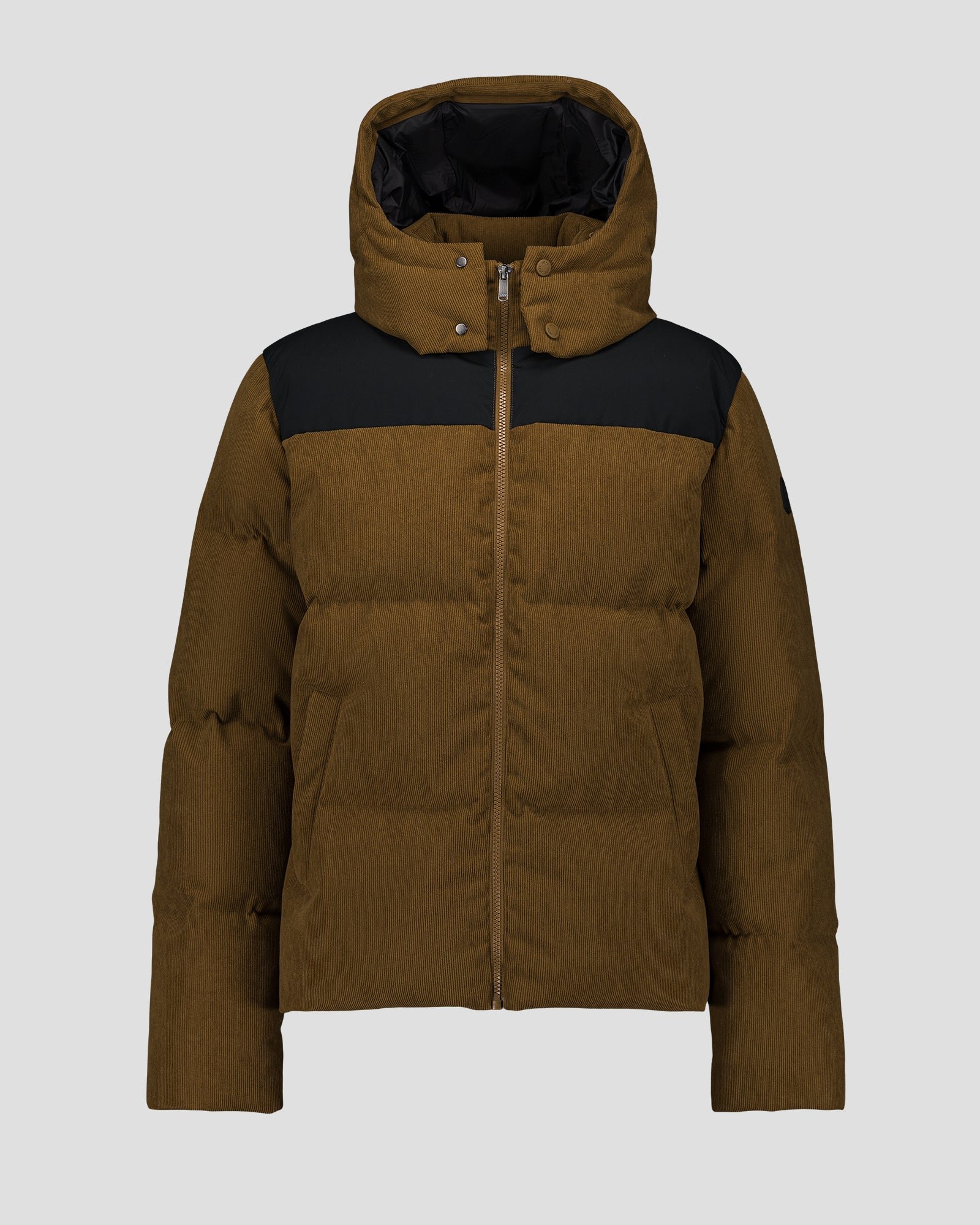 Marceau Bimat bi-material puffer jacket JOTT Brown