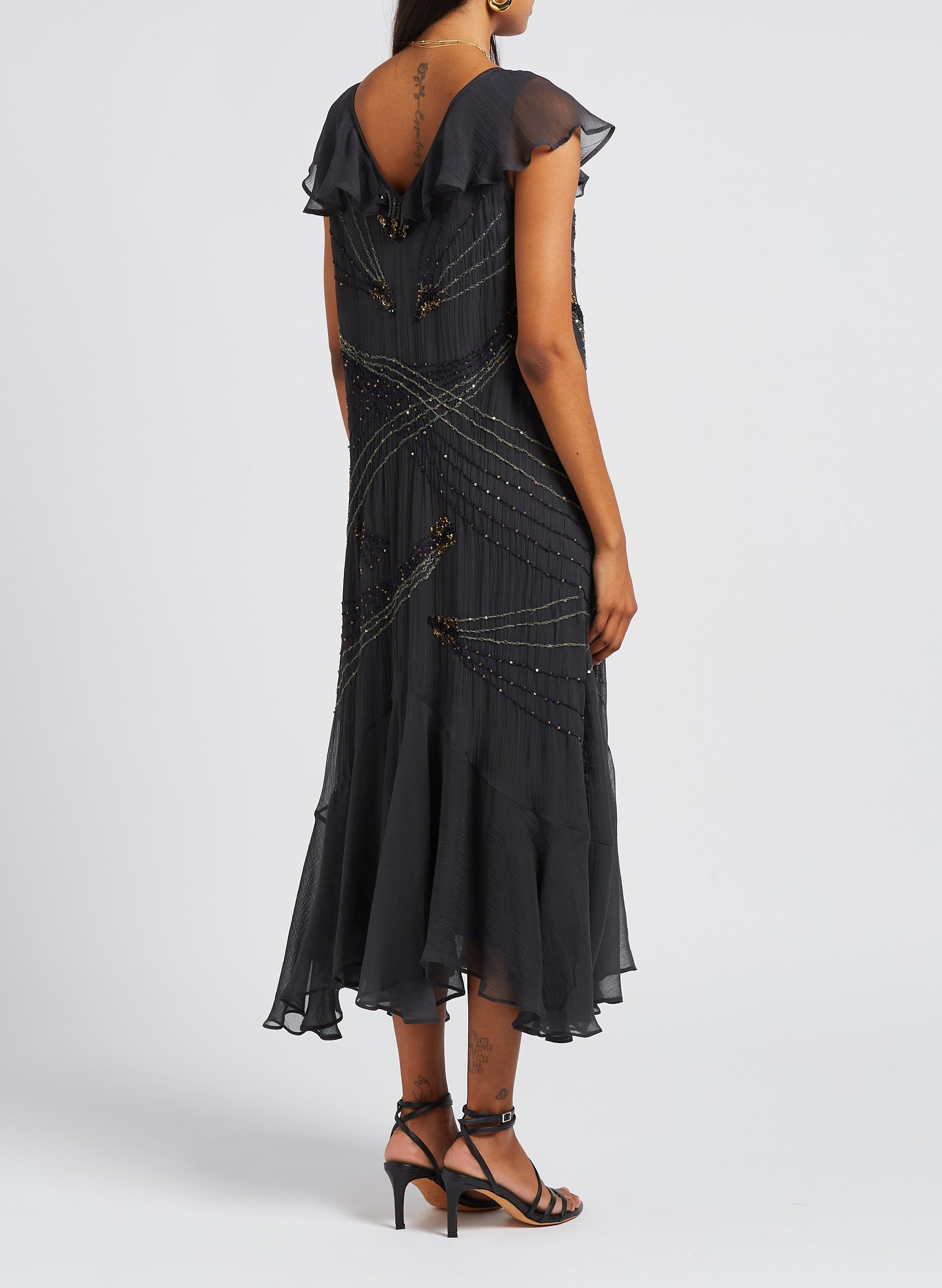 Weite Seidenhose MES DEMOISELLES Schwarz