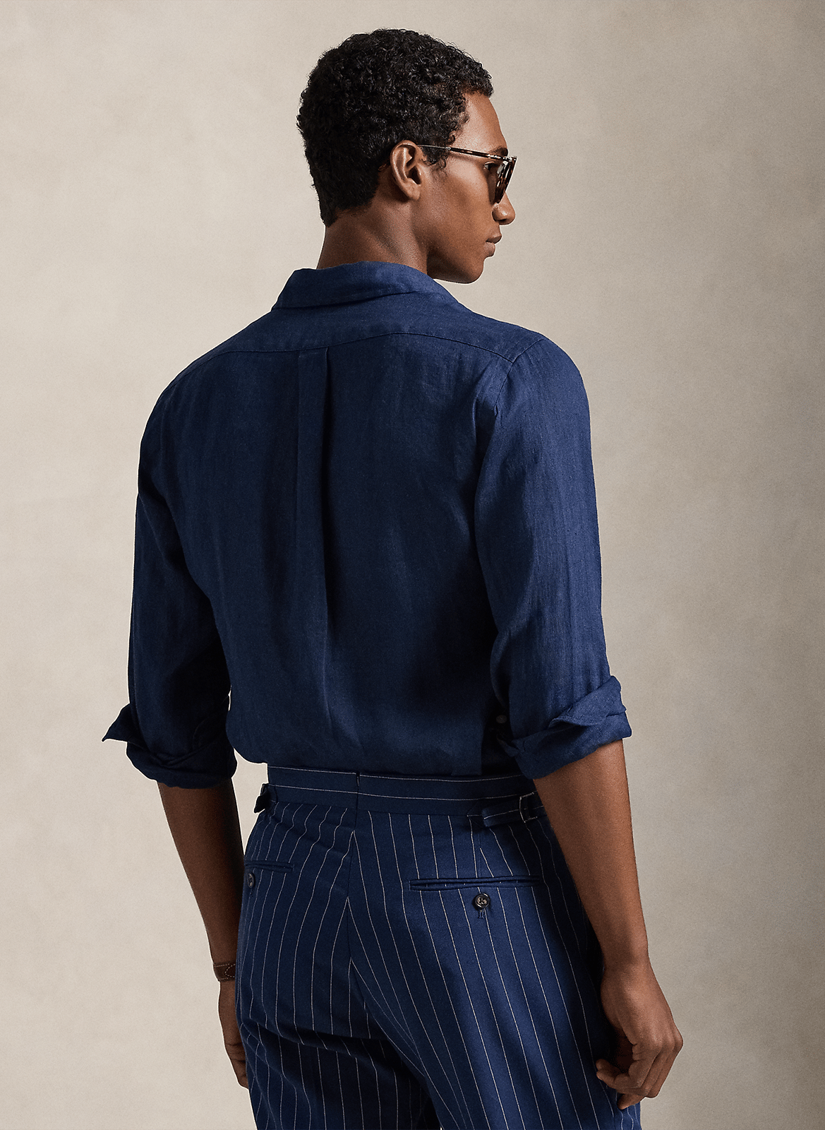 Linnen, regular fit overhemd POLO RALPH LAUREN Blauw