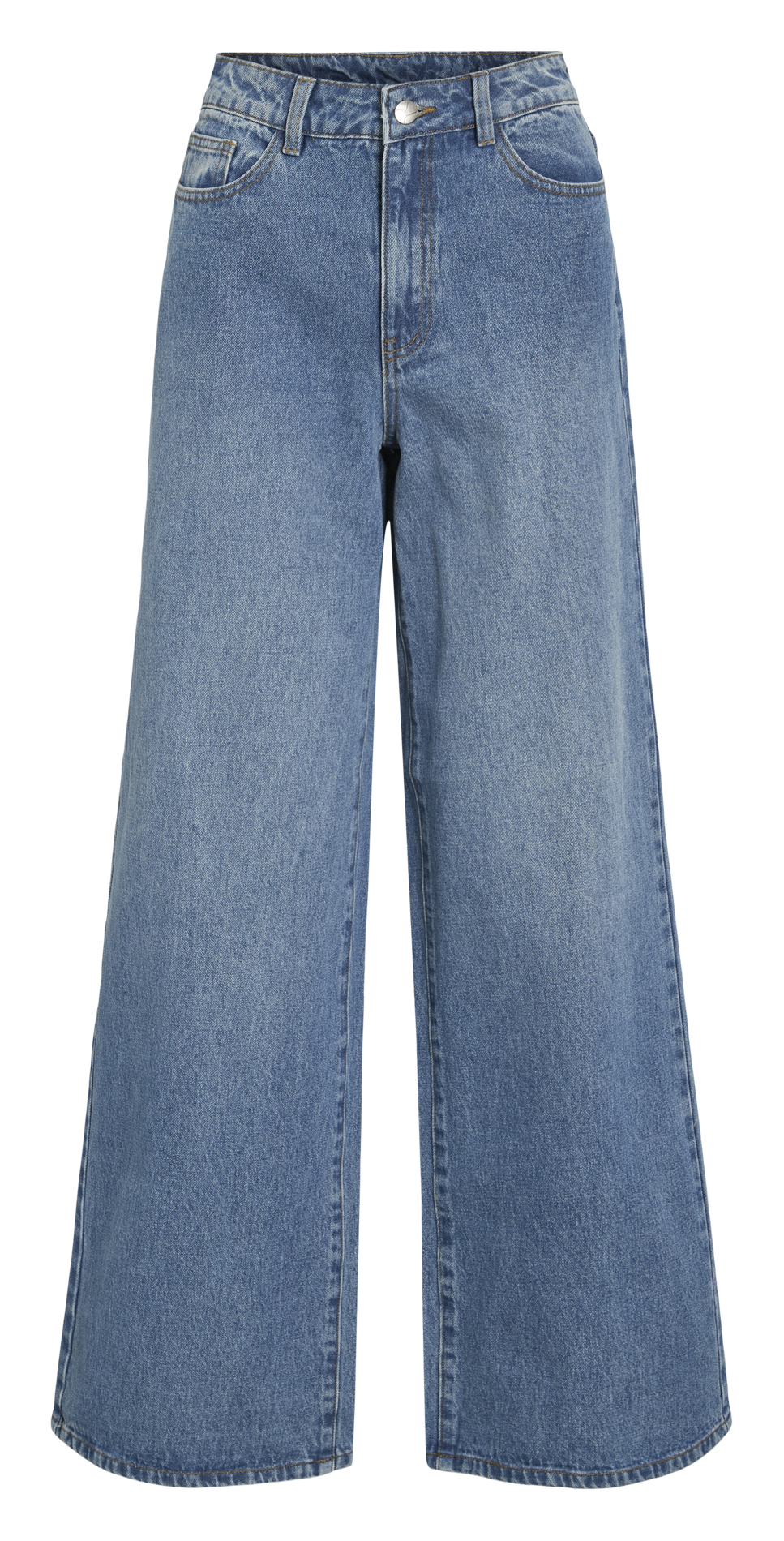 Jean large en coton et coton recyclé ROUGE EDIT Bleu